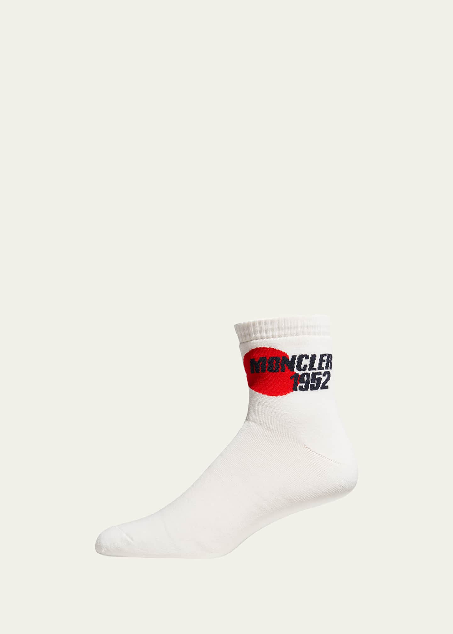 送料無料 通販 激安 Genius Moncler Men's Socks Ankle Logo 1952 Moncler 2 レッグウェア