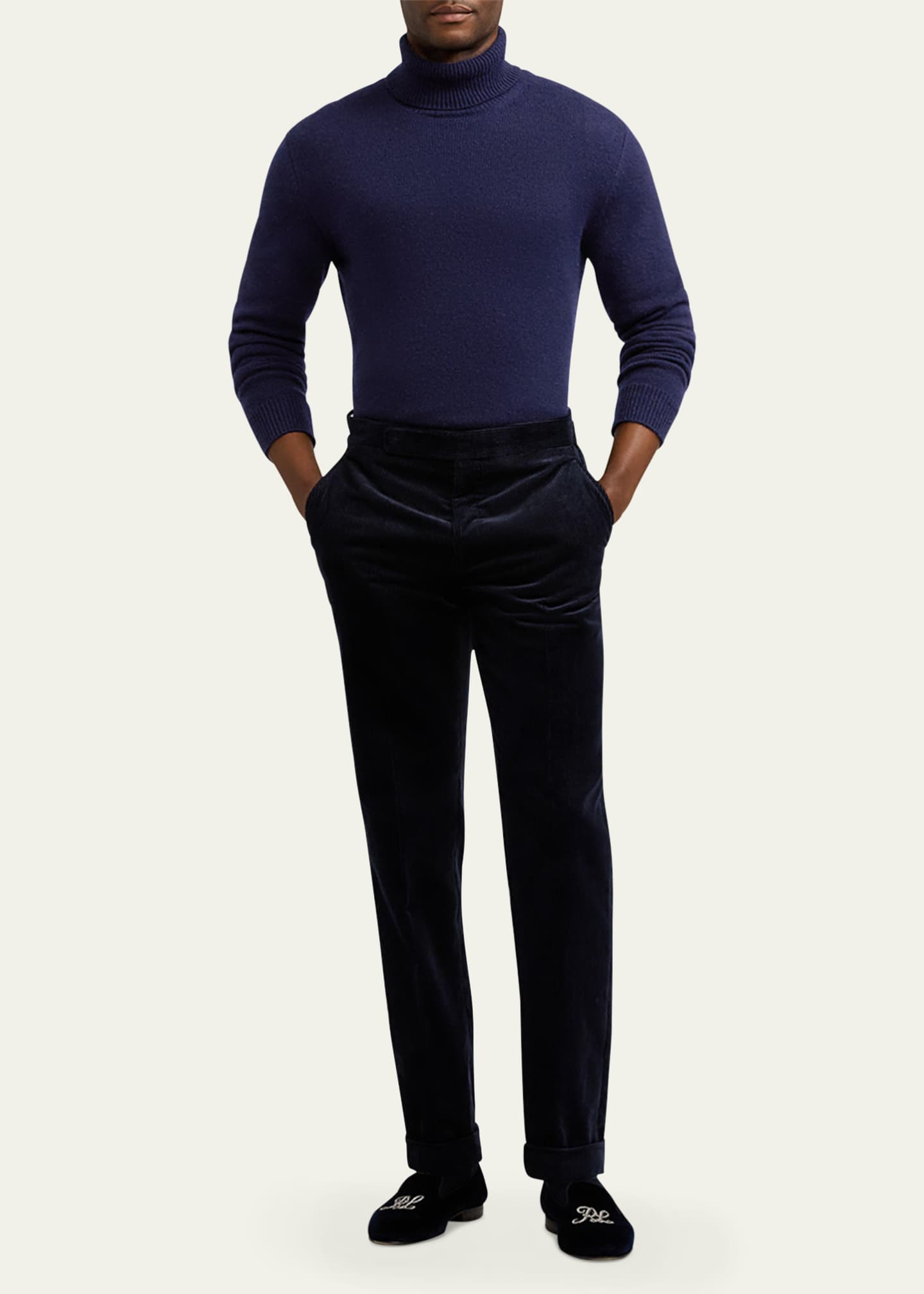 Ralph Lauren Purple Label Men's Cashmere Turtleneck Sweater Image 2 of 5