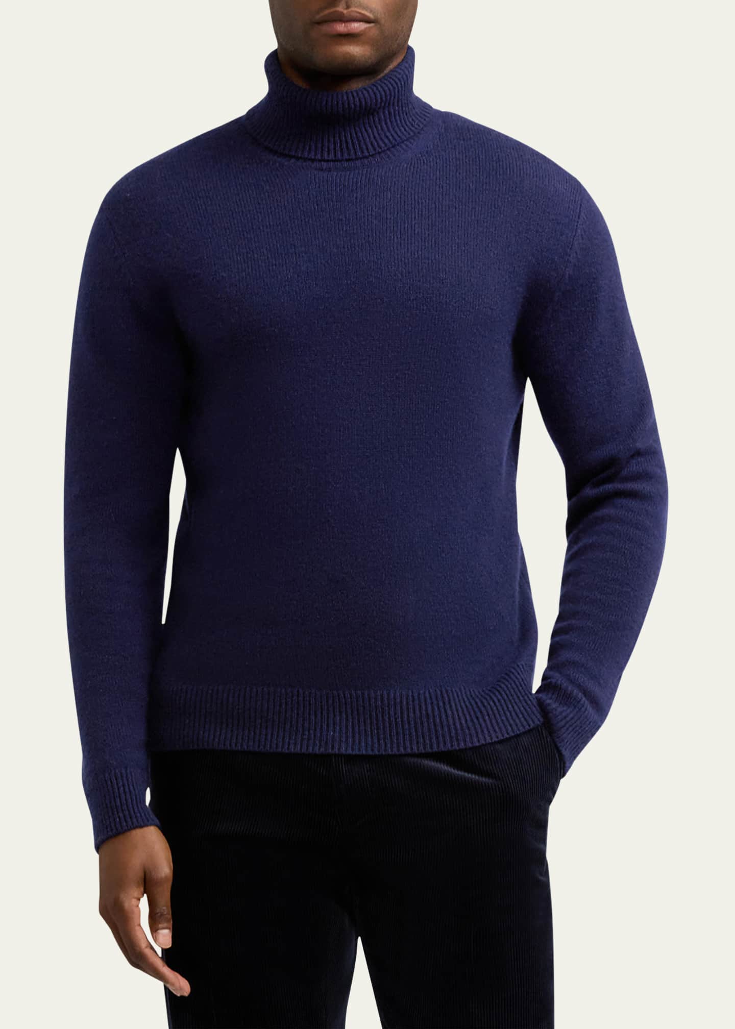 Ralph Lauren Purple Label Men's Cashmere Turtleneck Sweater Image 4 of 5