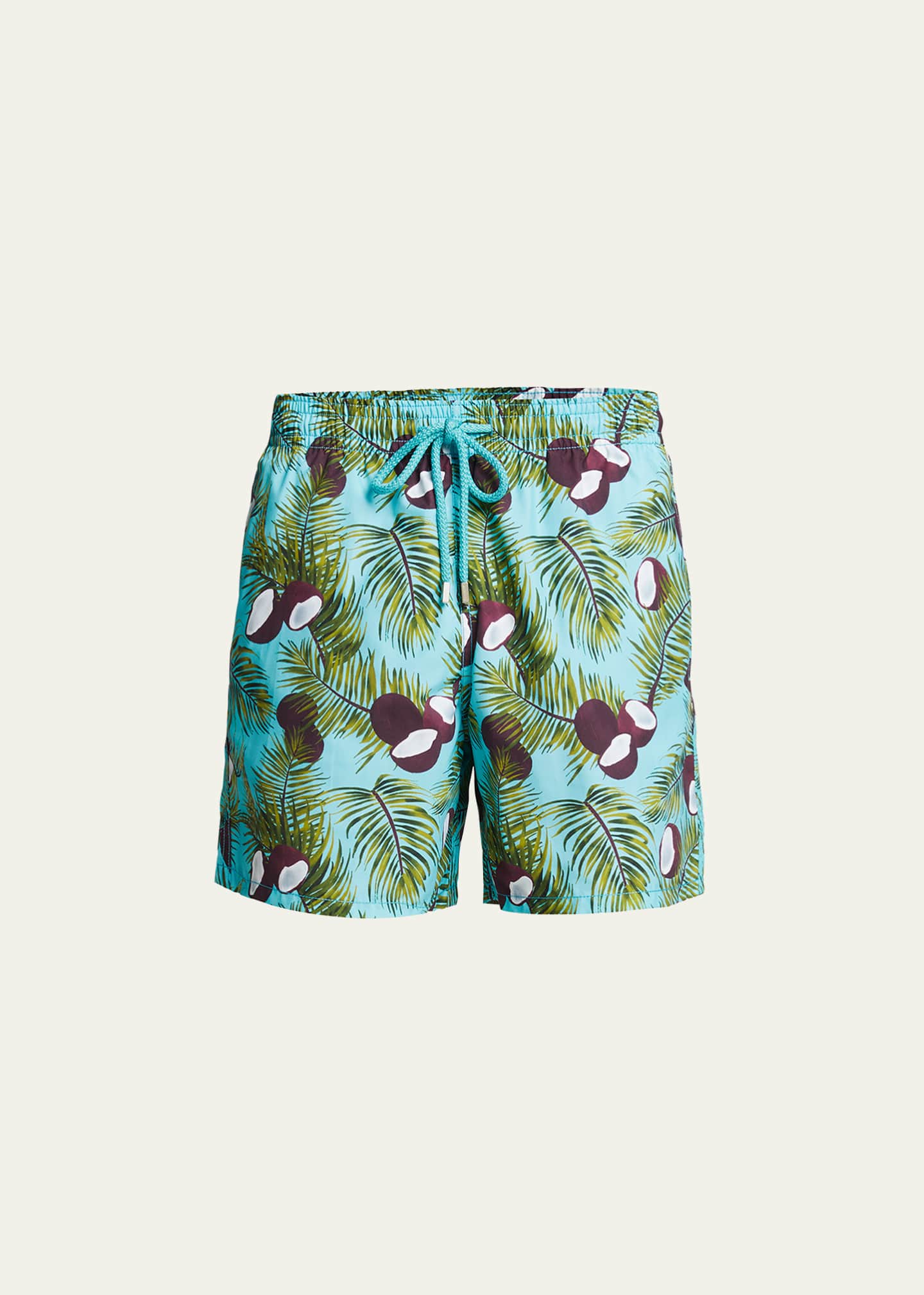 Vilebrequin Men's CoconutPrint Swim Trunks Bergdorf Goodman