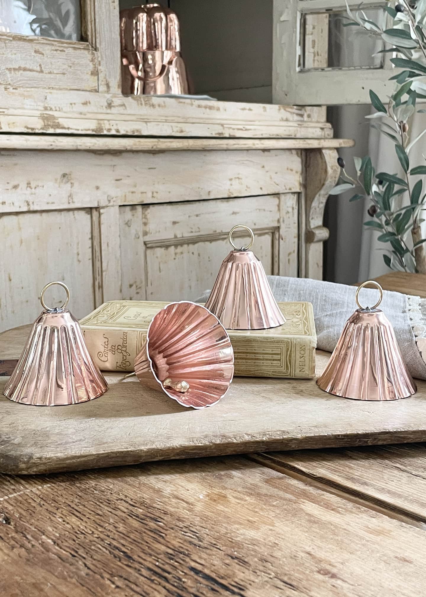 Coppermill Kitchen Bell Ornaments, Set of 4 Image 2 of 2