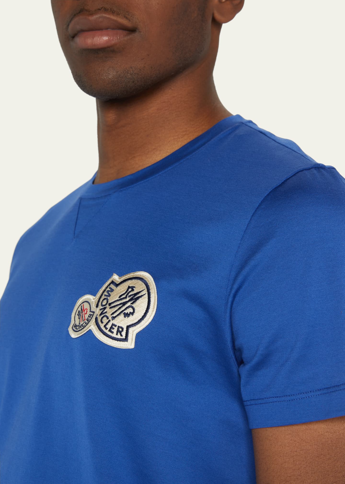 Blue moncler t shirt store