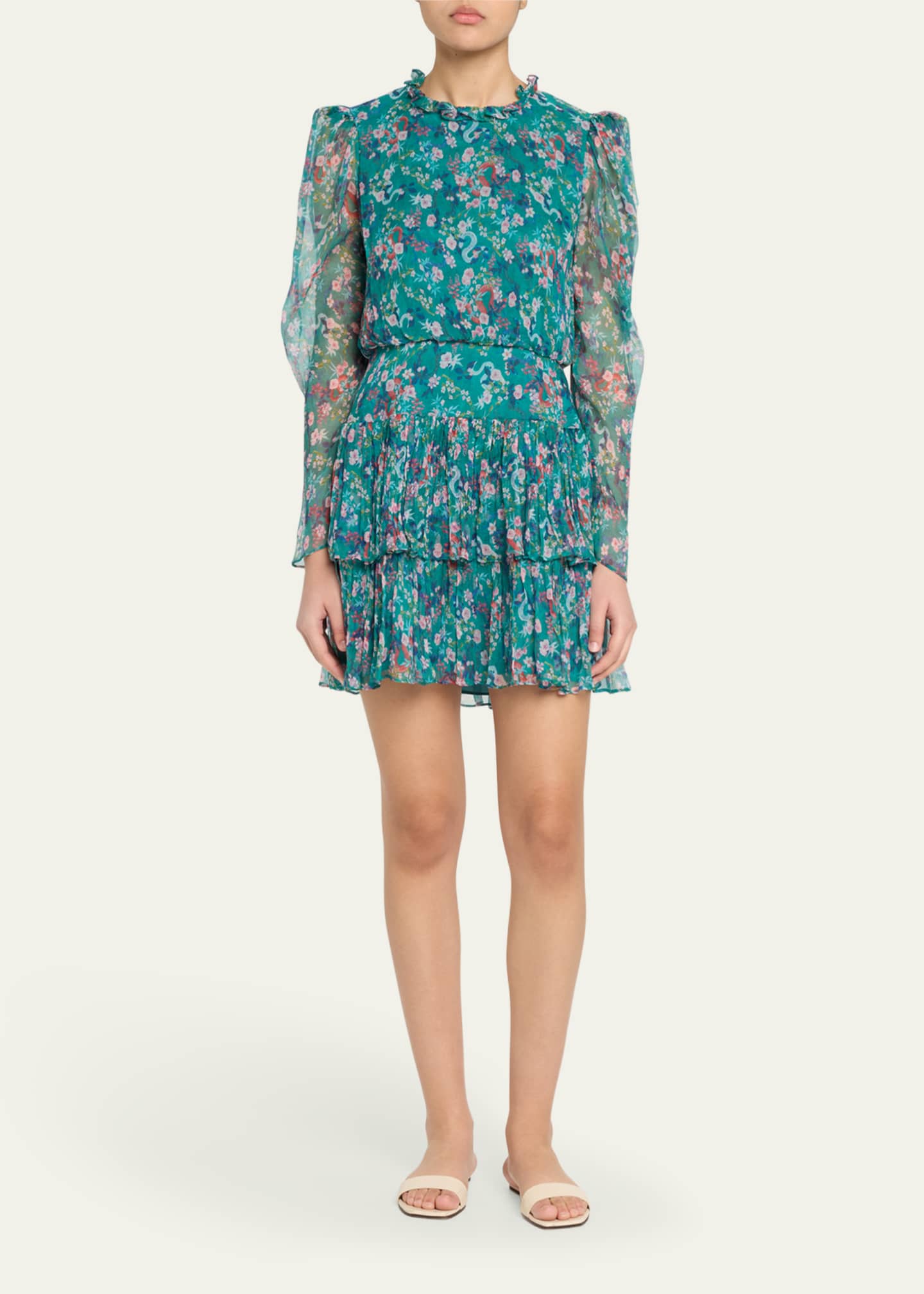 Saloni Ava B Mini Dress Image 2 of 5