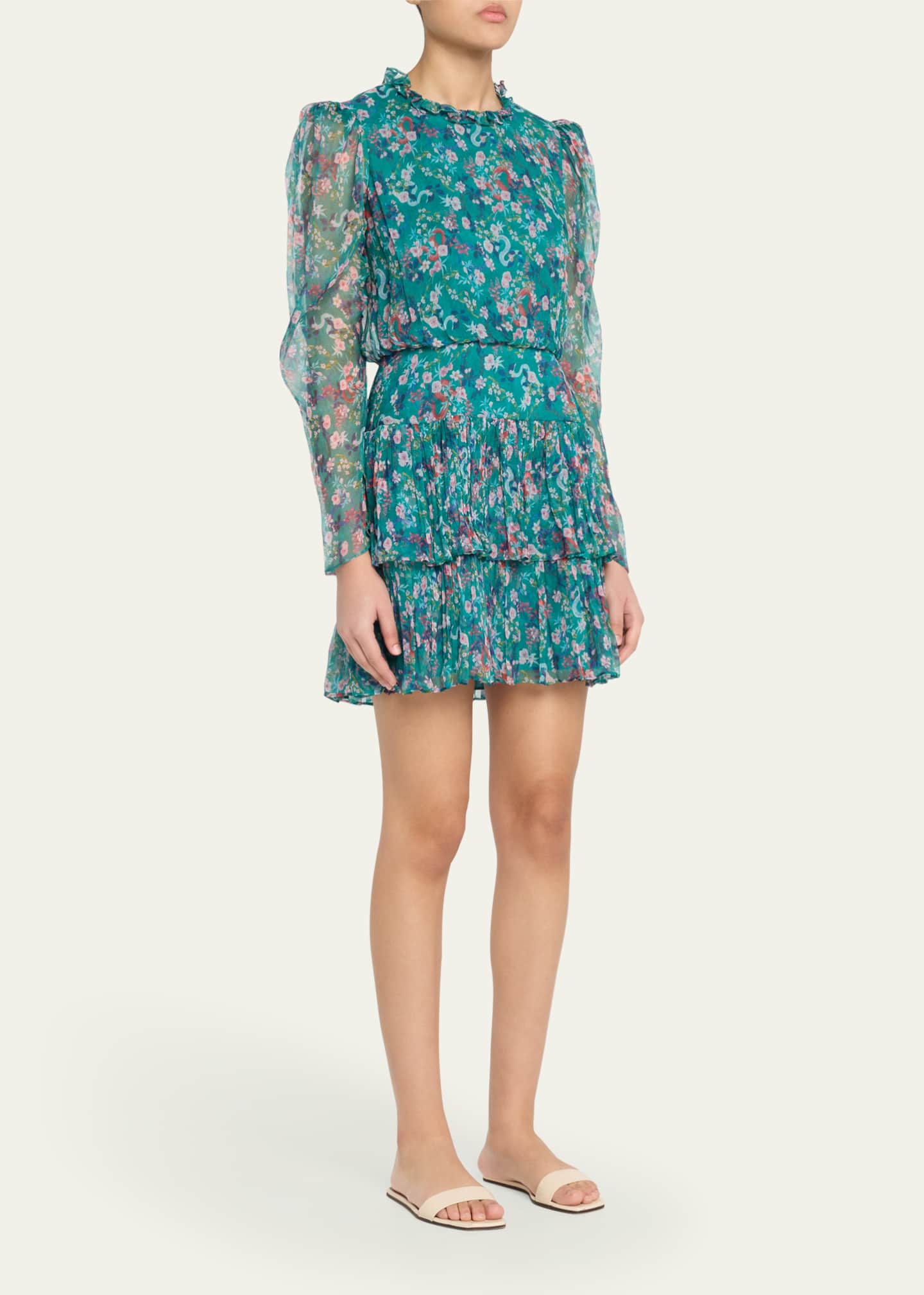 Saloni Ava B Mini Dress Image 4 of 5