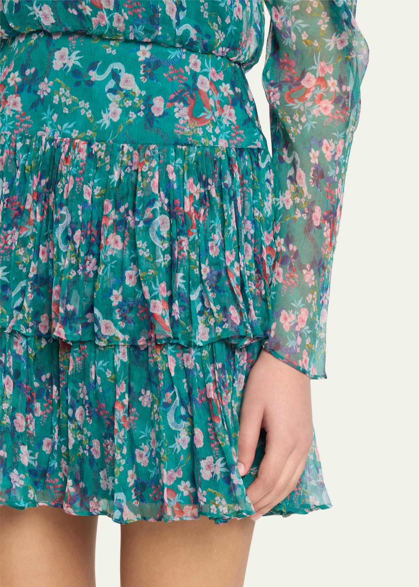 Saloni Ava B Mini Dress Image 5 of 5