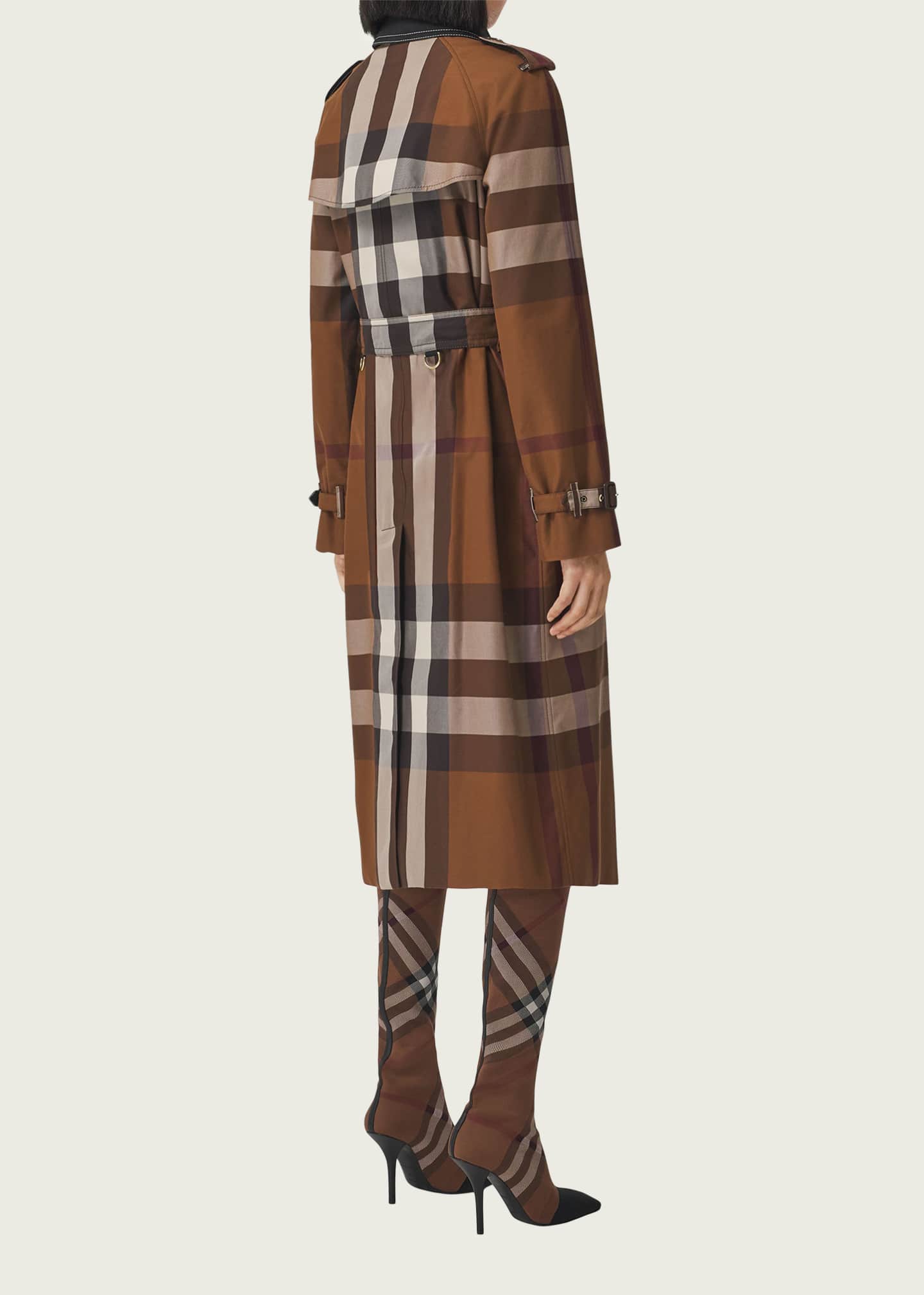 Burberry Waterloo Check-Print Double-Breasted Trench Coat - Bergdorf ...