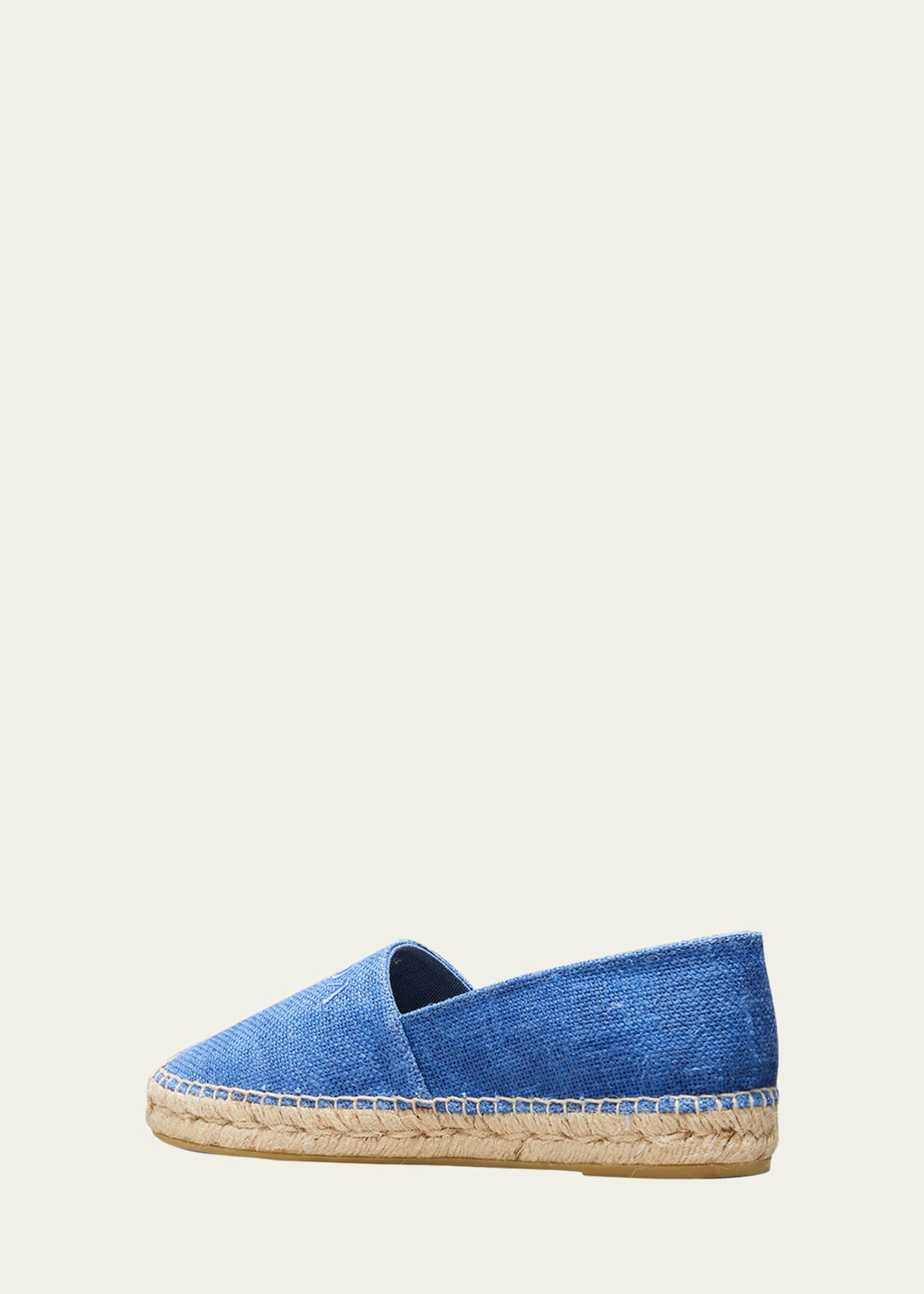 Logo Linen Slip-On Espadrilles
