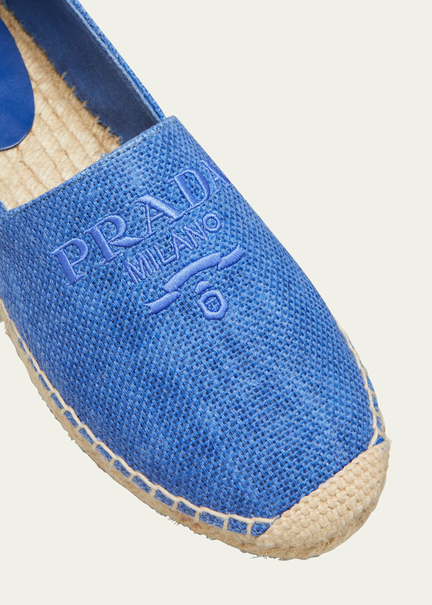 Logo Linen Slip-On Espadrilles