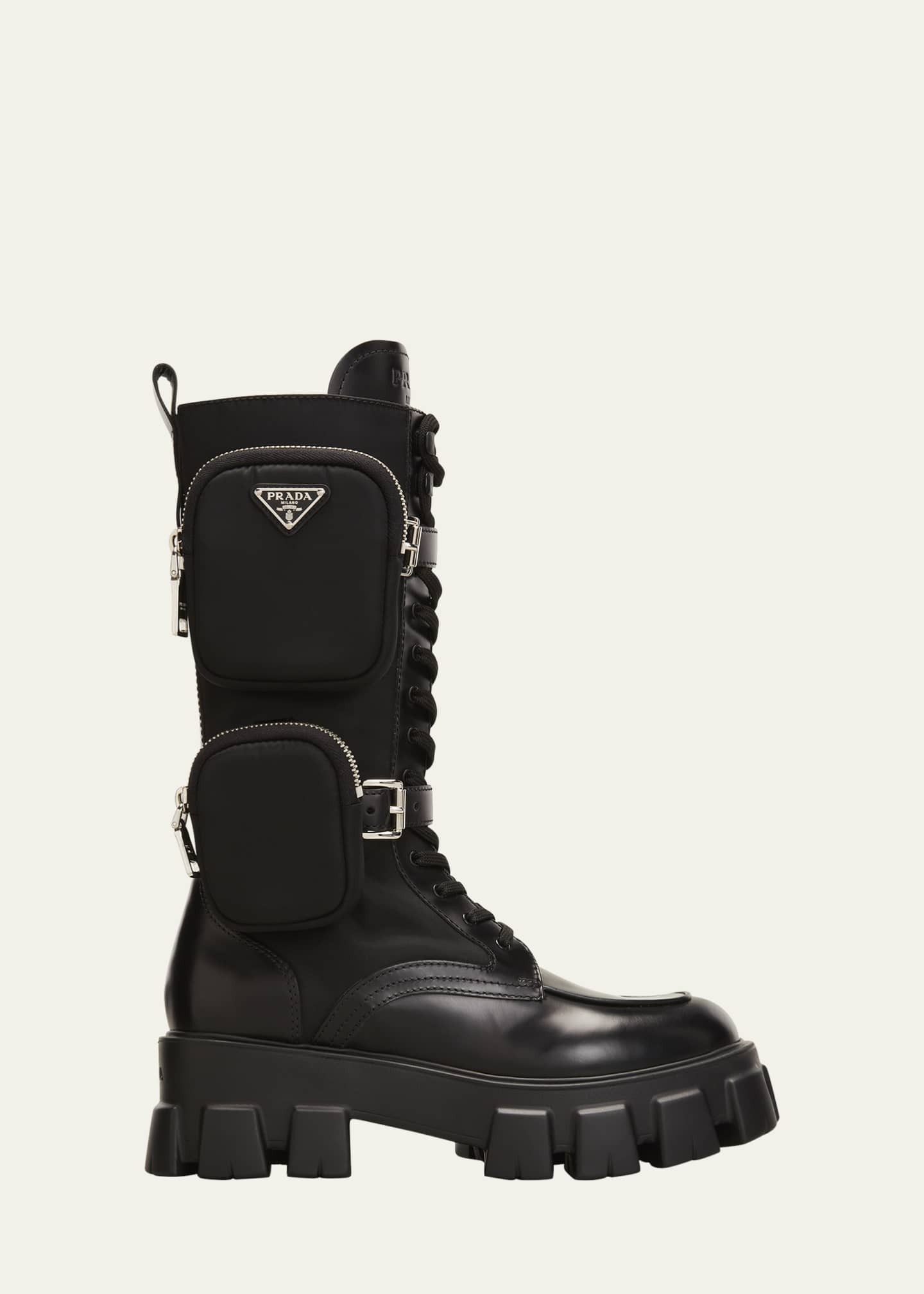 Prada tall combat boots Outlet