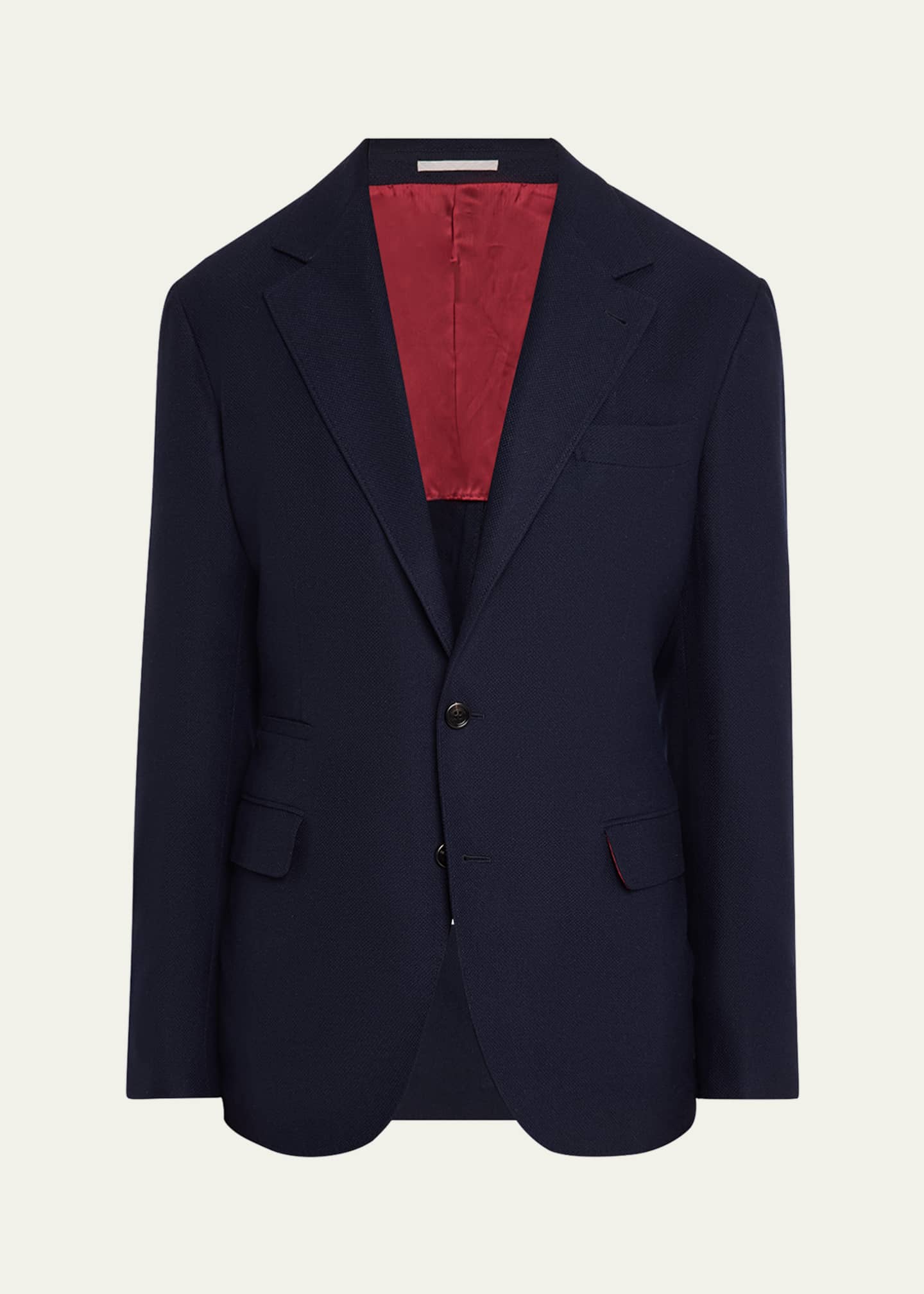 Brunello Cucinelli Men's Cashmere Hopsack Sport Coat Image 1 of 8