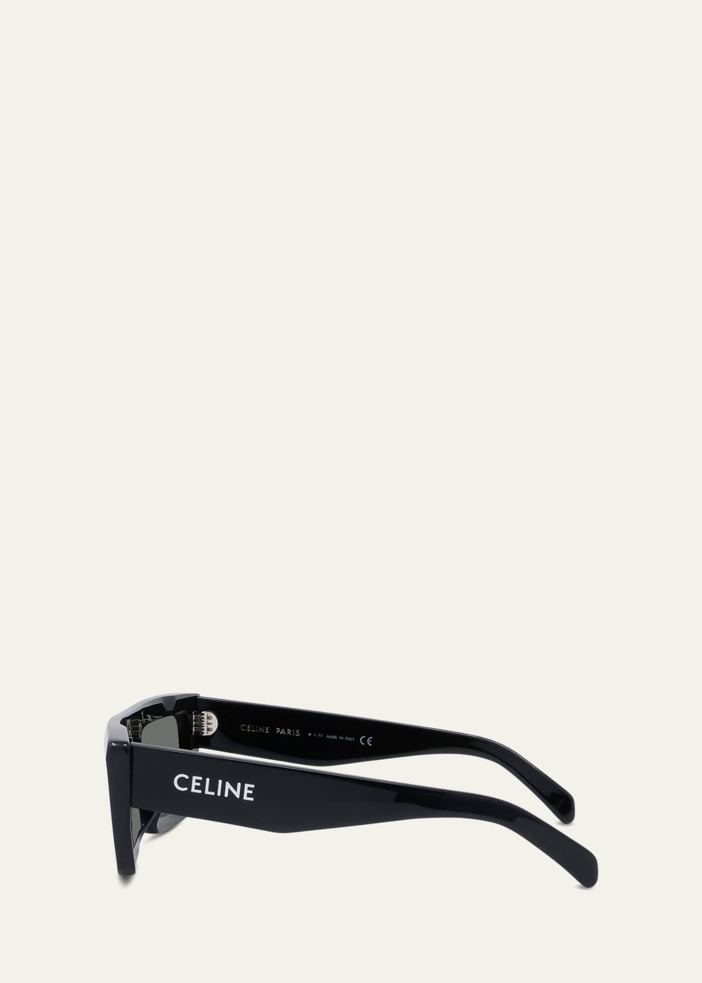 Celine Logo Rectangle Acetate Sunglasses Bergdorf Goodman 