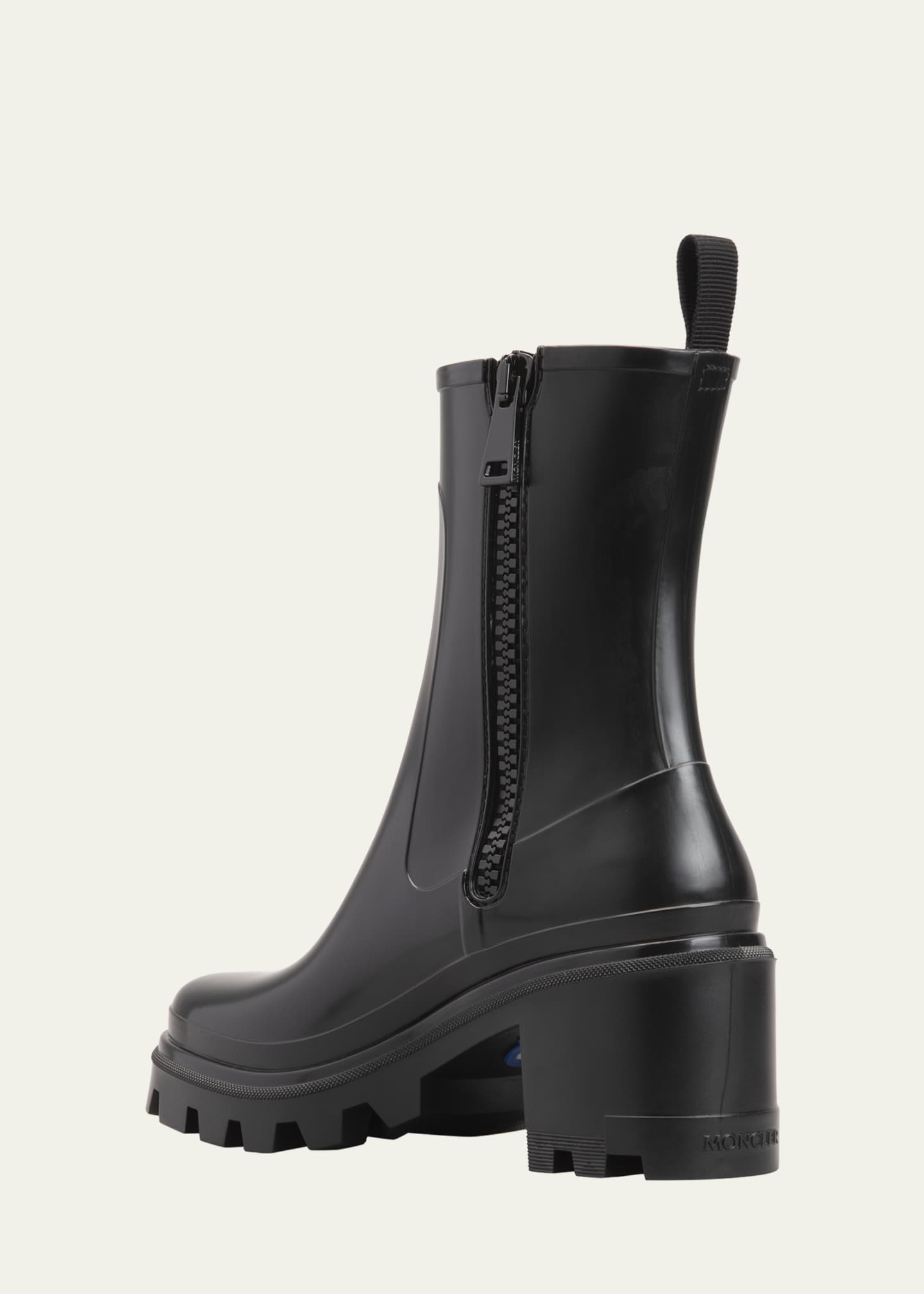 Moncler Loftgrip Rubber Zip Rain Boots - Bergdorf Goodman