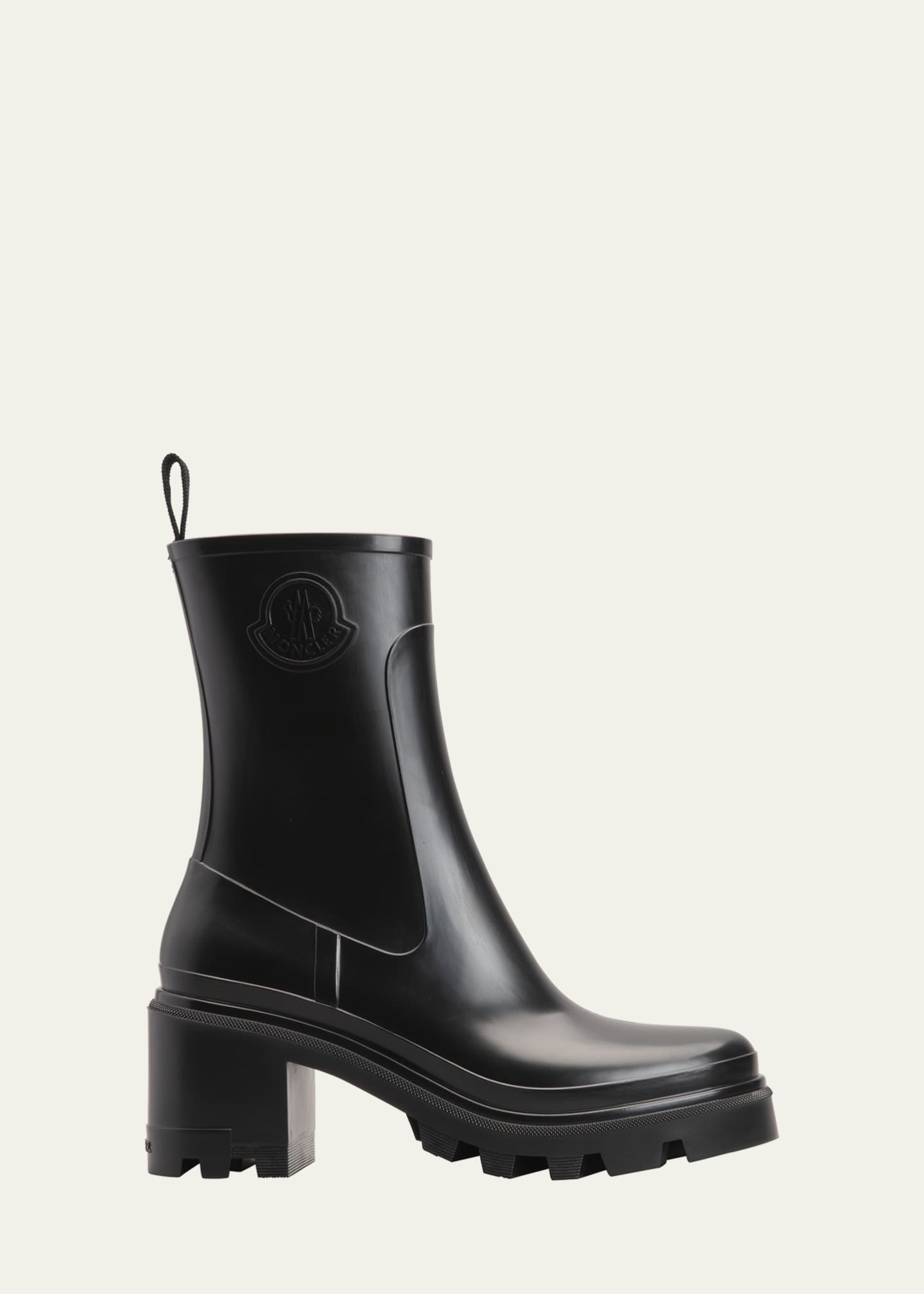 Moncler Loftgrip Rubber Zip Rain Boots - Bergdorf Goodman