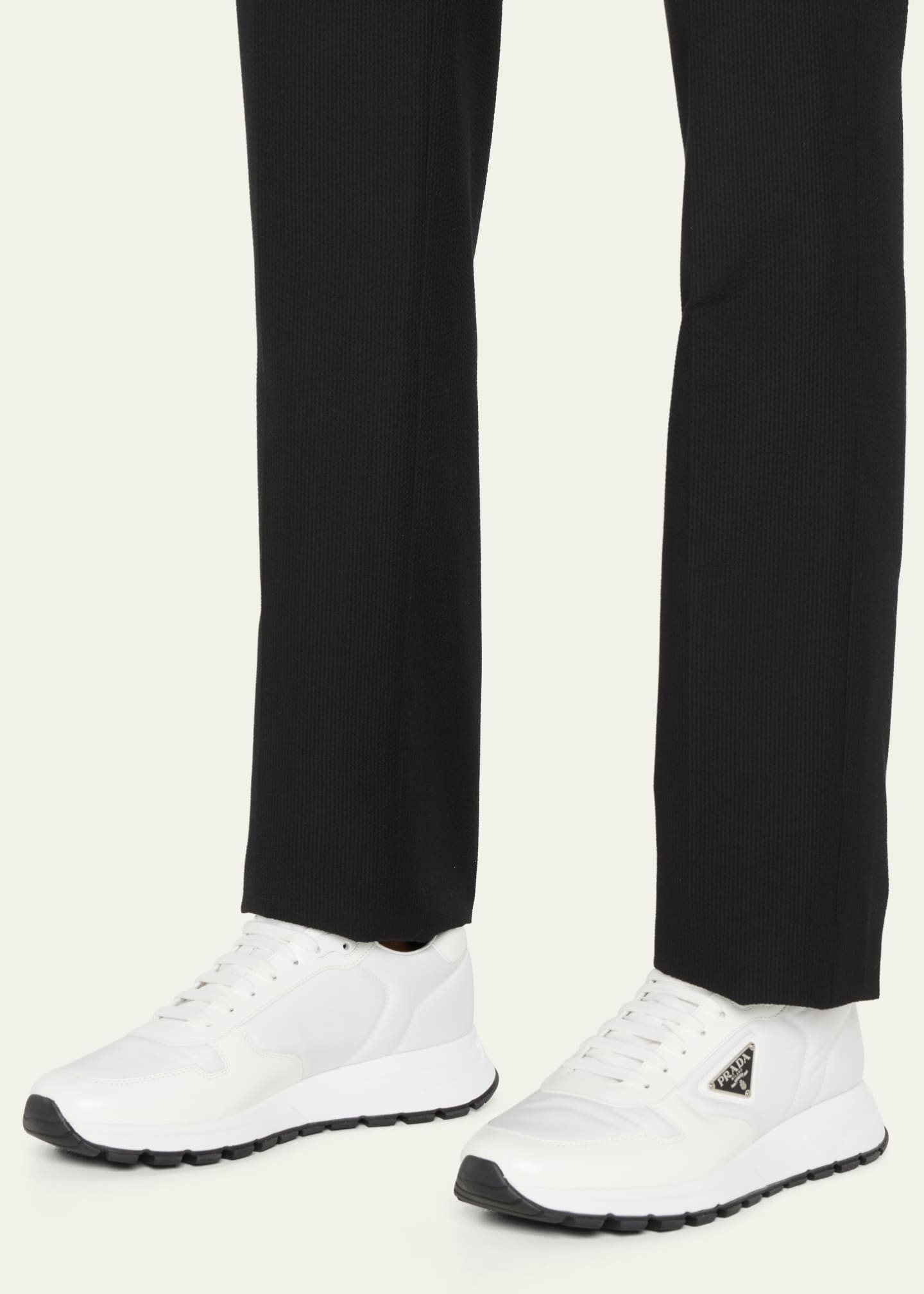 Prada white hotsell sneakers men
