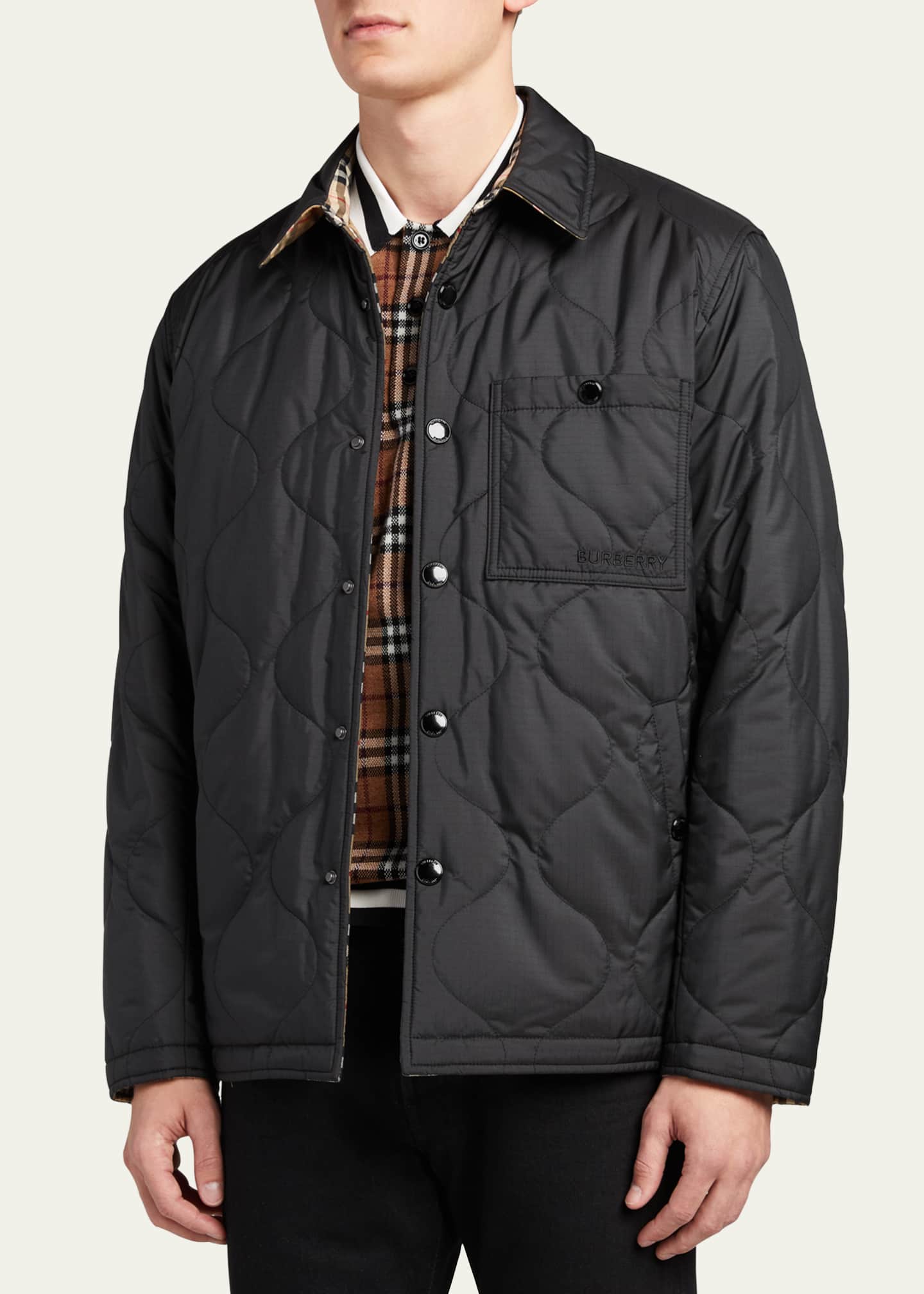 Burberry men's reversible jacket 2025