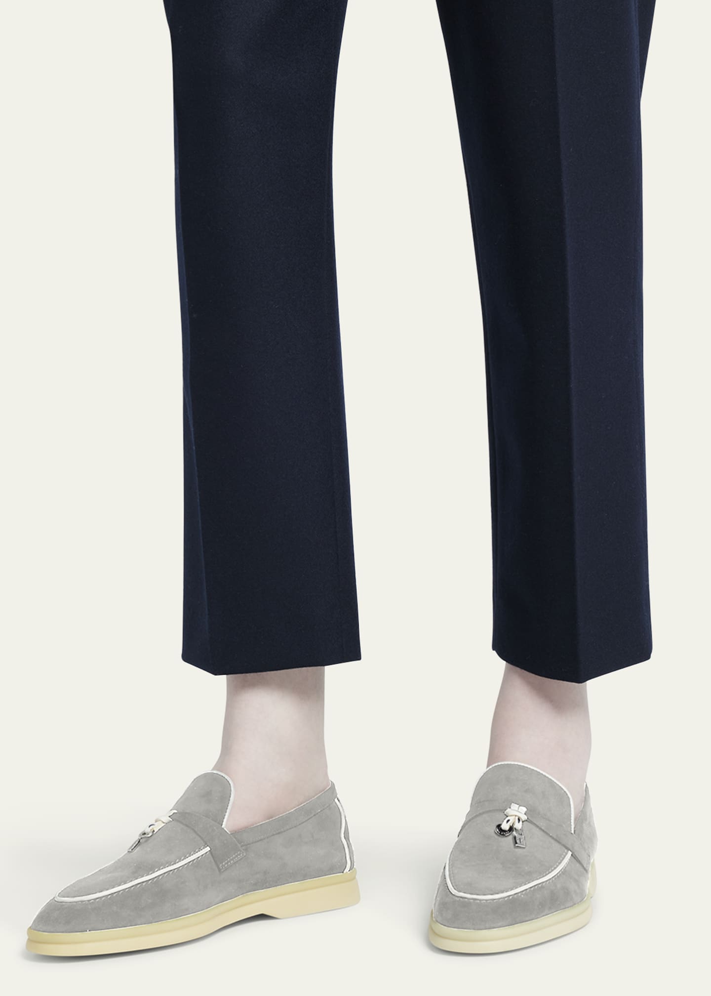 Loro piana suede loafers online