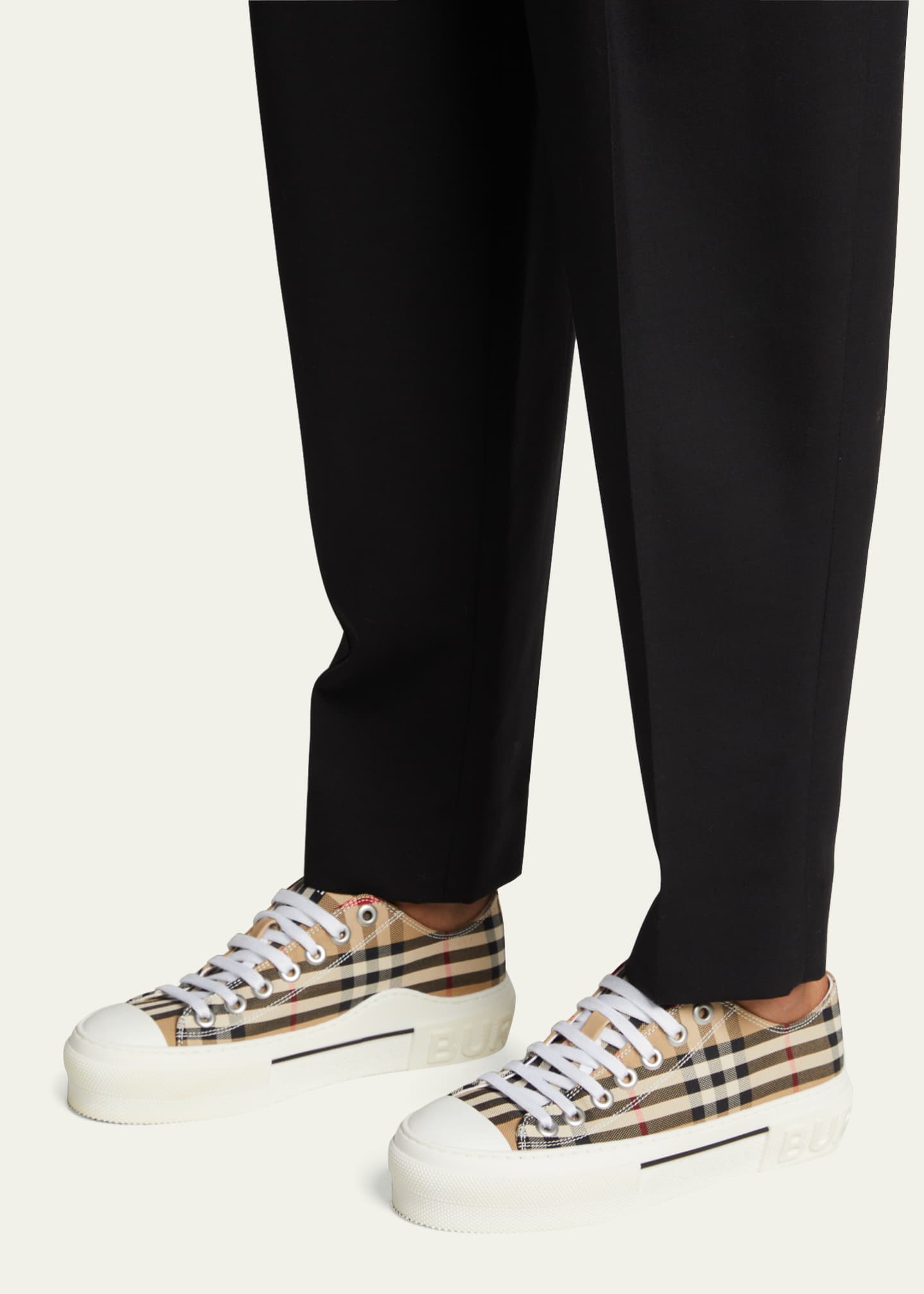 Checkered Low-Top Sneakers: Burberry Jack