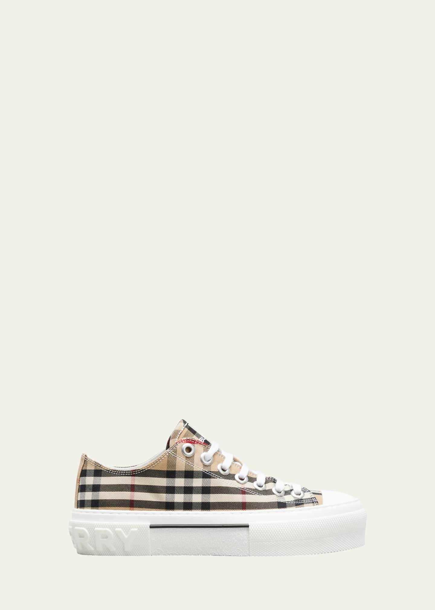 Burberry Shoes Jack Check Low Top Sneakers