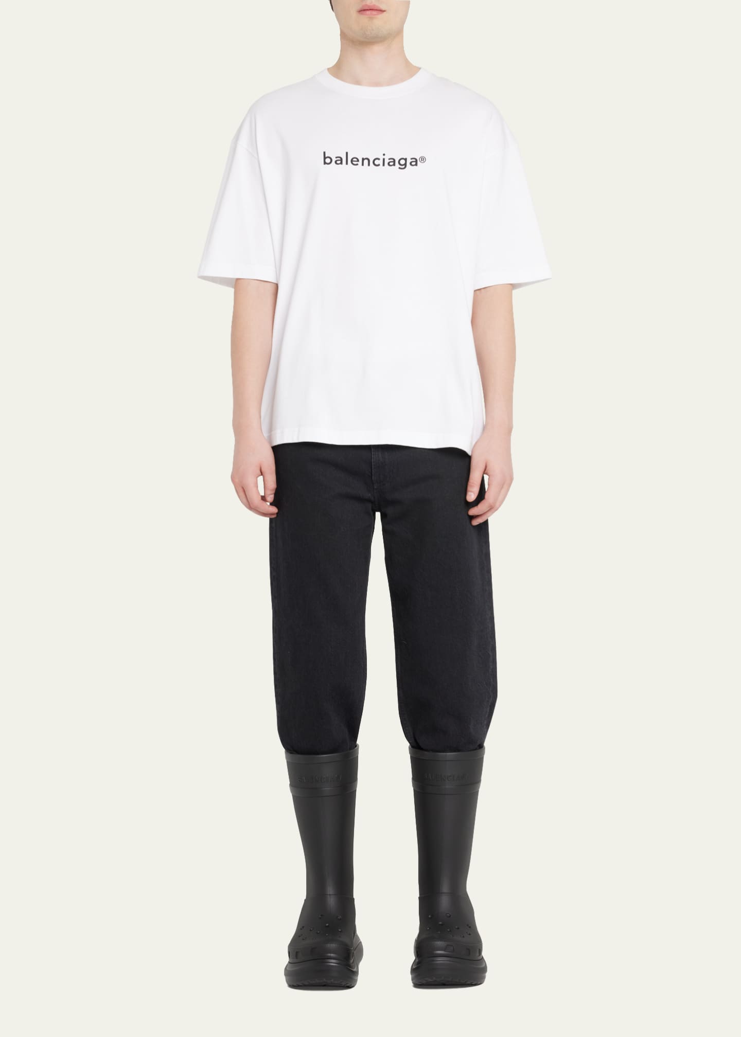 Balenciaga x Crocs chunky rain boots - Black