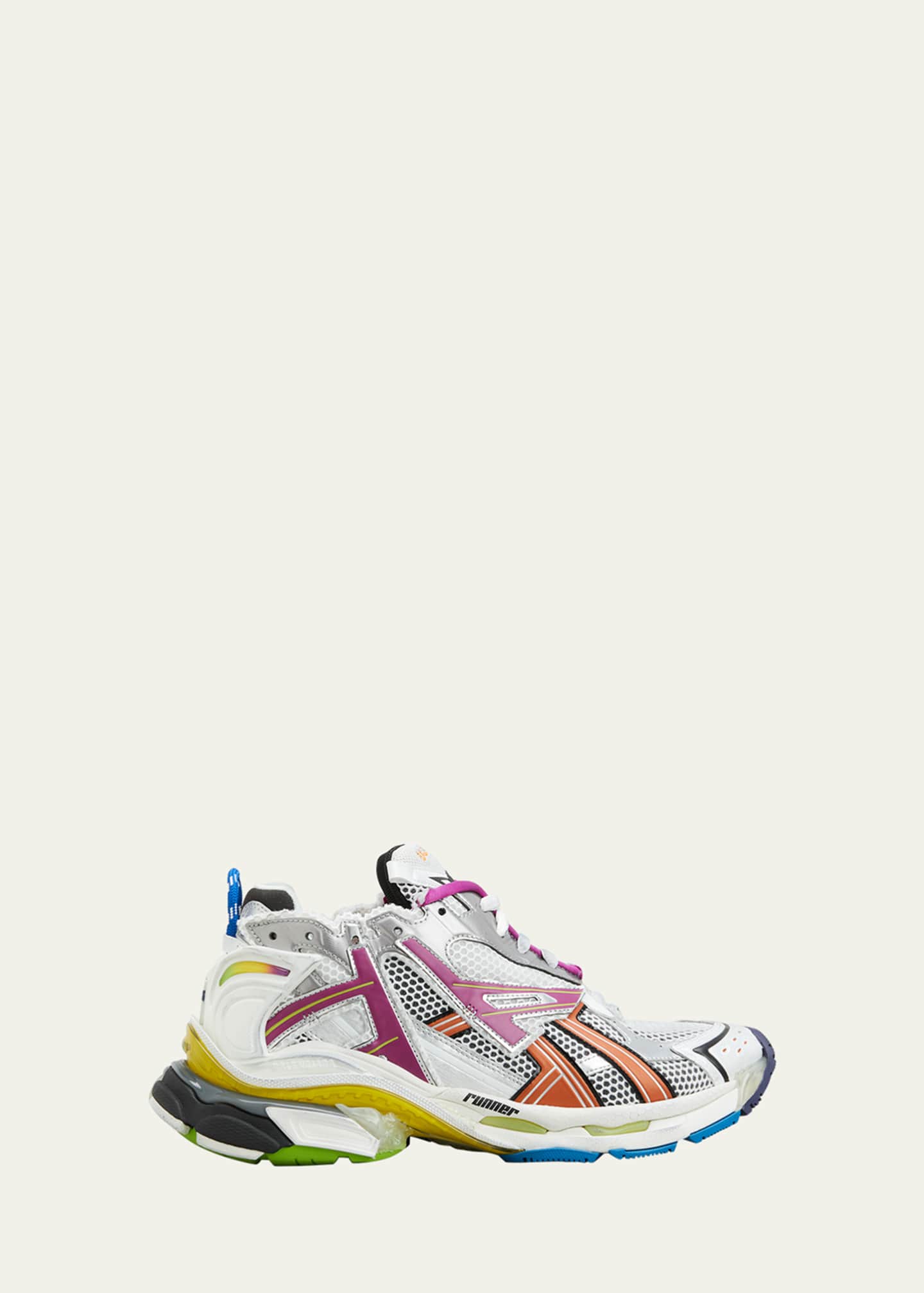 Balenciaga Men s Multicolor Mesh Runner Sneakers Bergdorf Goodman