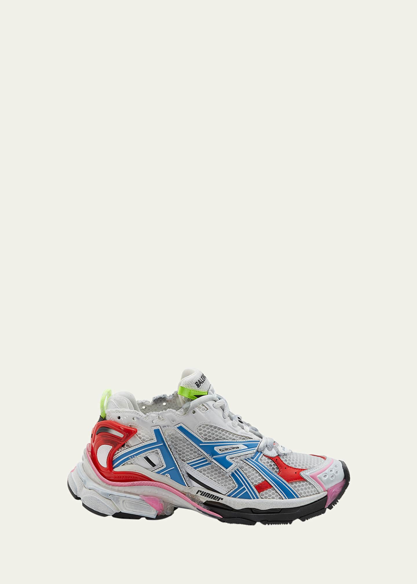 Balenciaga Men s Multicolor Mesh Runner Sneakers Bergdorf Goodman
