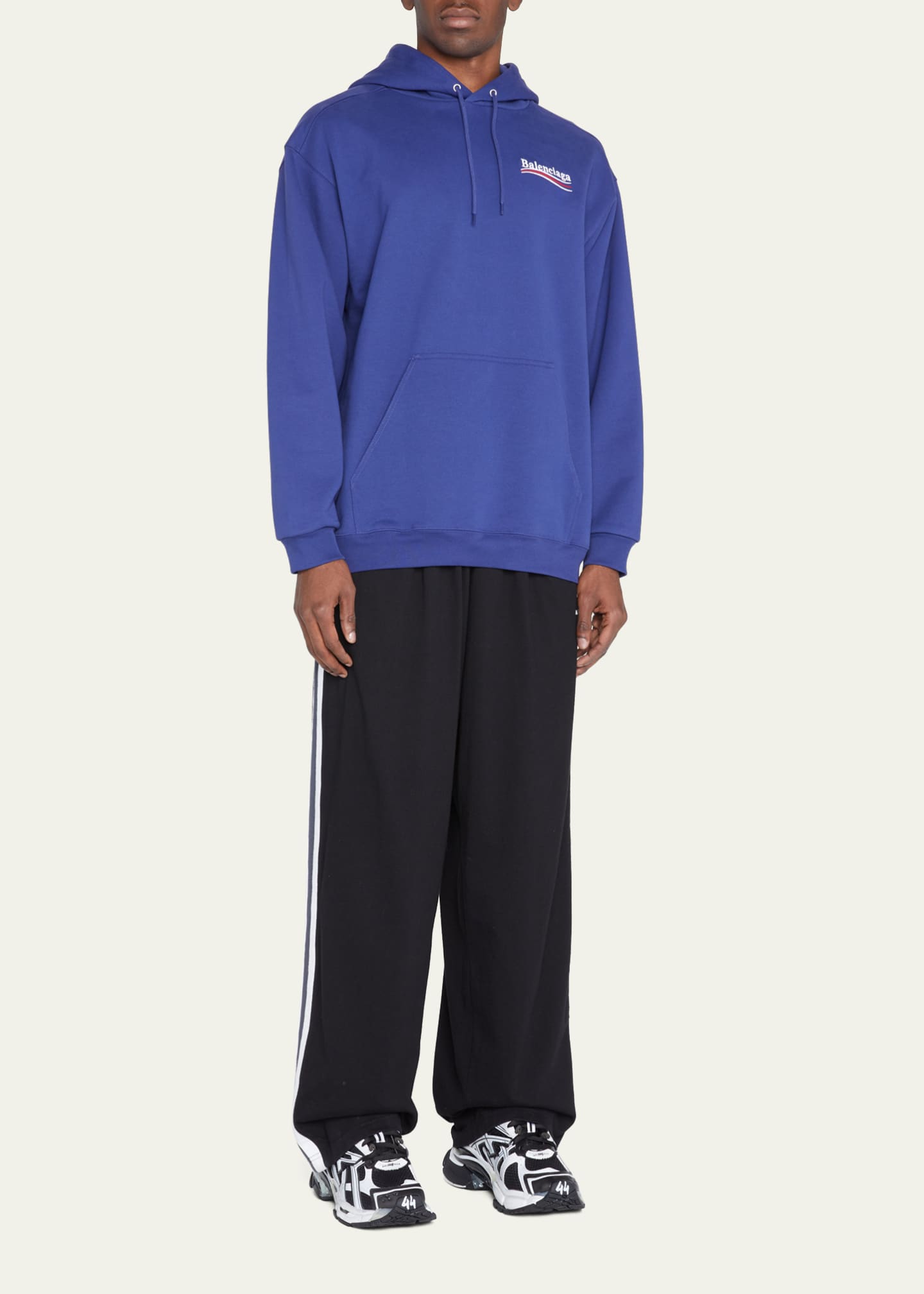 Mens navy balenciaga runners cheap