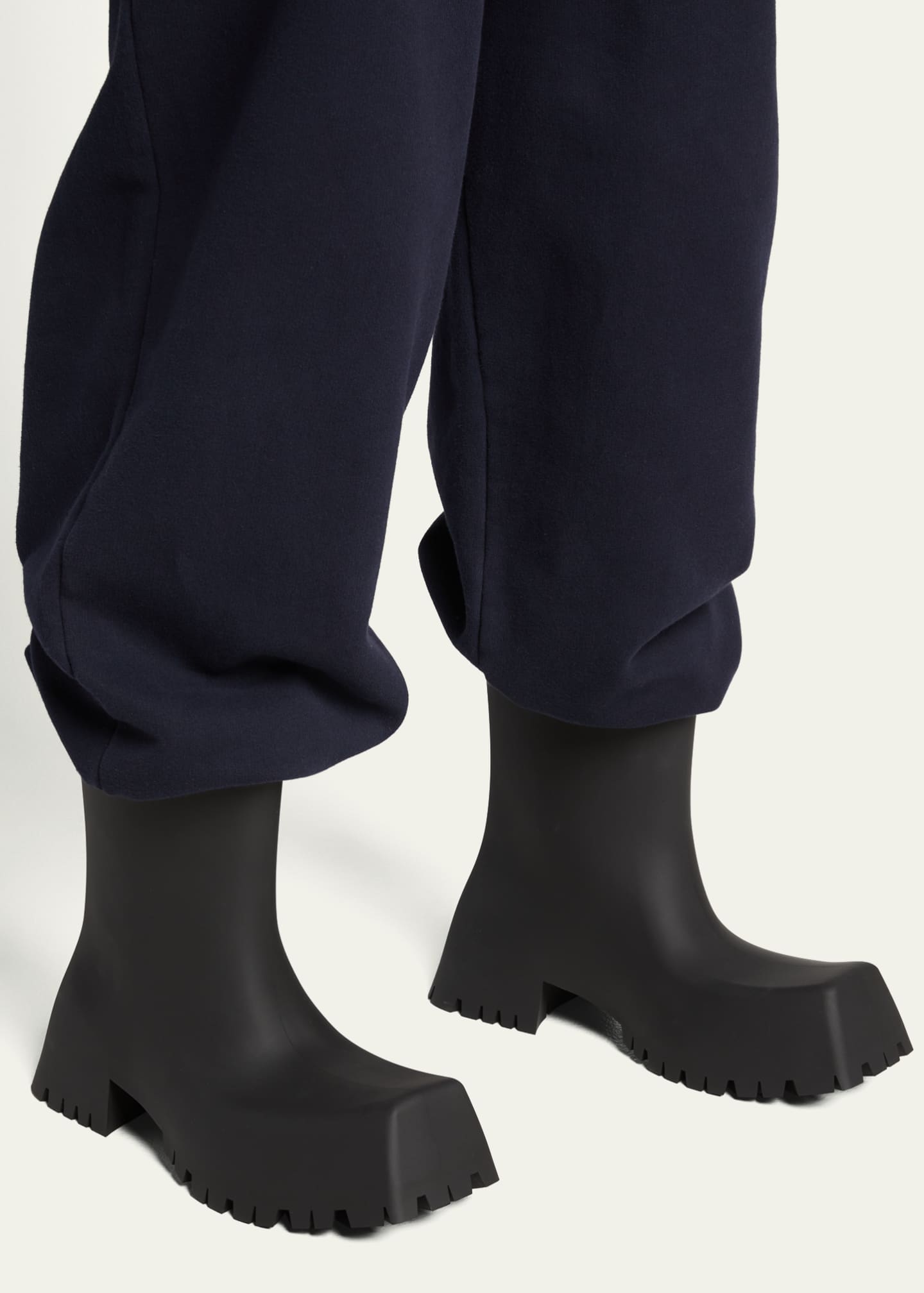 Balenciaga Men's Trooper Rubber Boots - Bergdorf Goodman