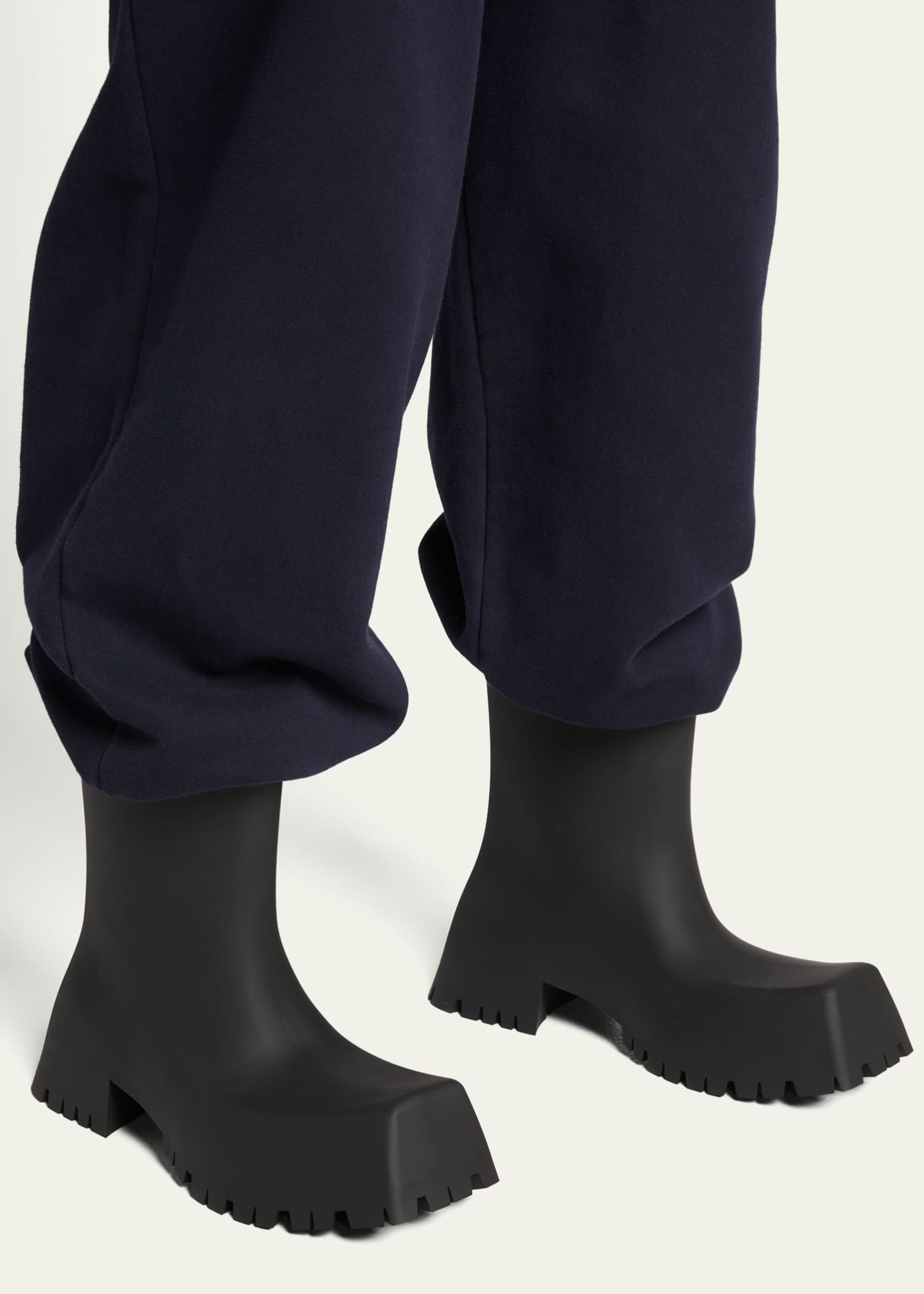 BALENCIAGA TROOPER RUBBER BOOTS ／black-