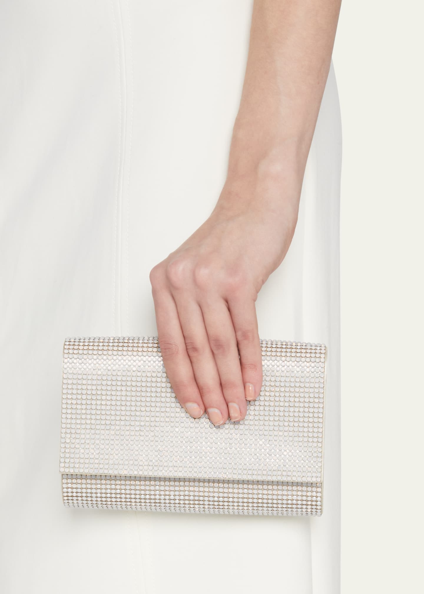 Judith Leiber Couture Fizzy Crystal Flap Clutch Bag Image 2 of 5