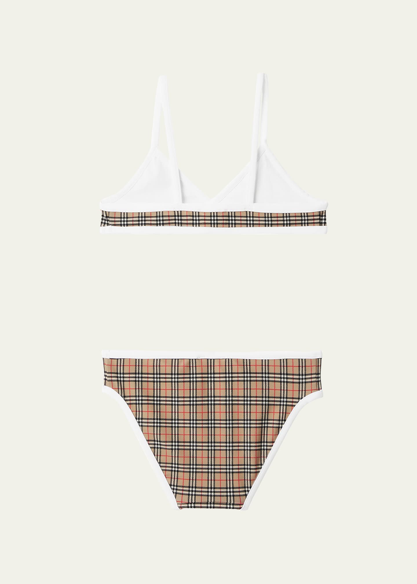Burberry Girl s Crosby Micro Vintage Check Bikini Set Size 4 14