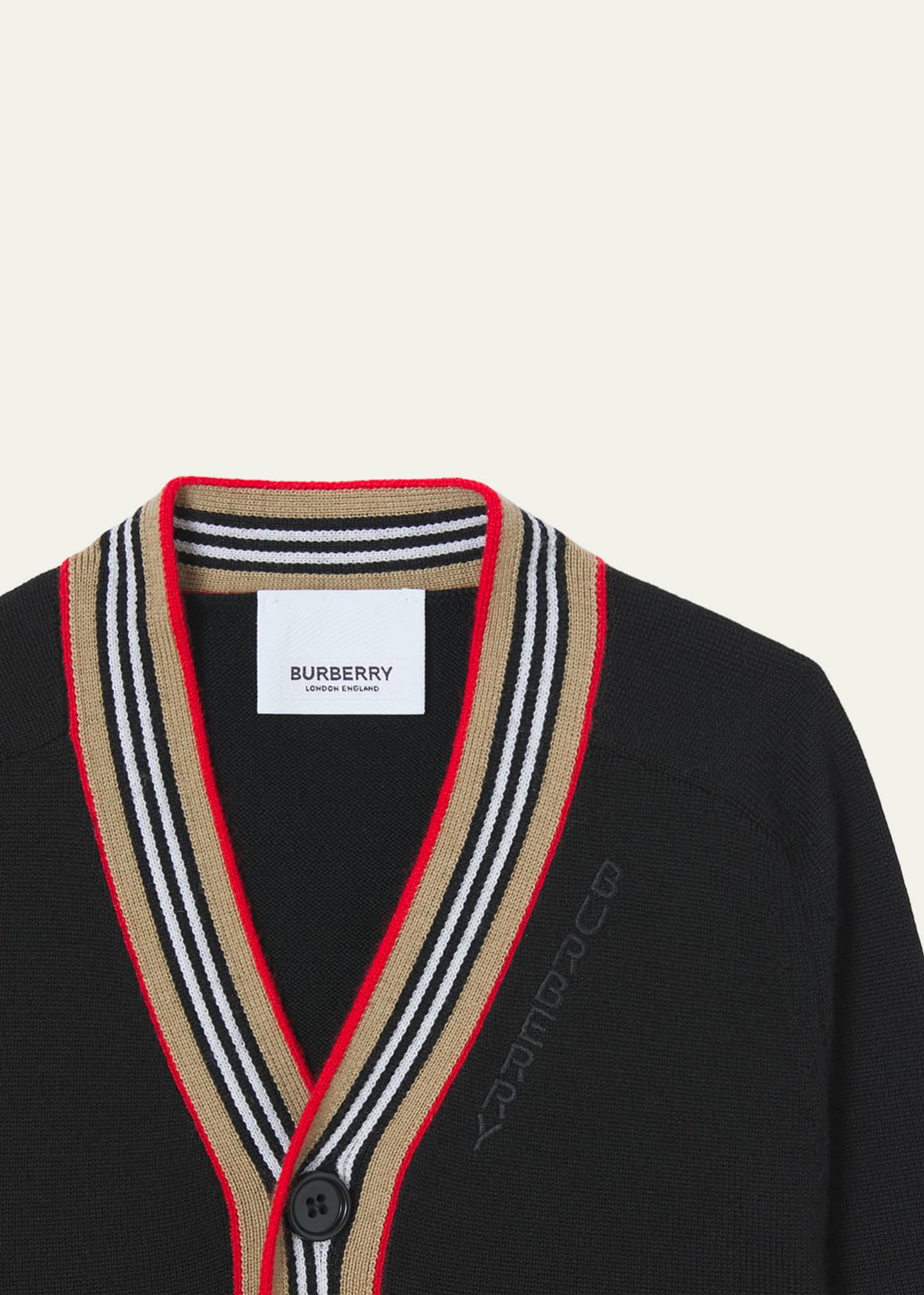 Burberry Boy's Graham Icon Stripe Cardigan, Size 6M-2 - Bergdorf