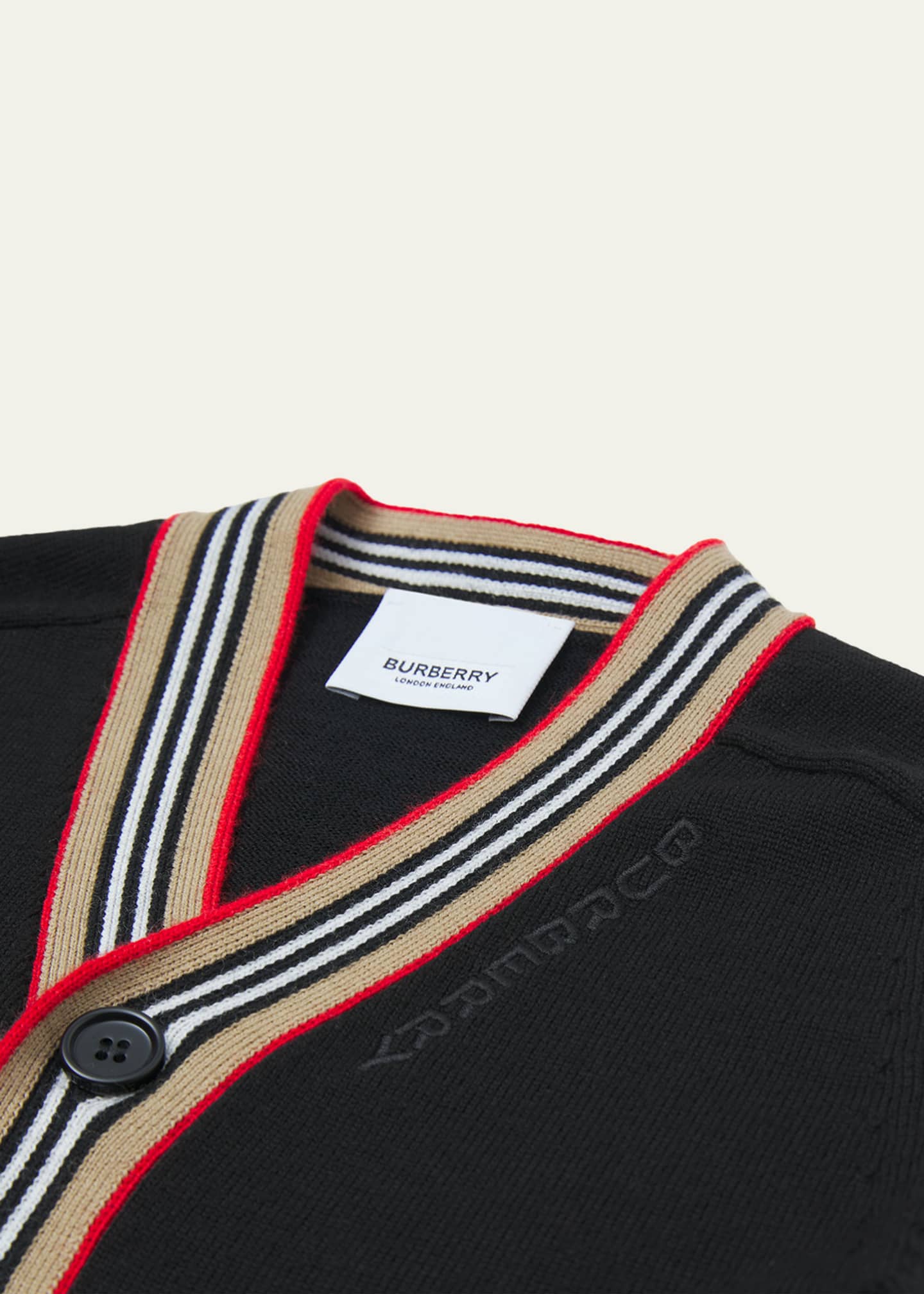 Burberry Boy's Graham Icon Stripe Cardigan, Size 6M-2 - Bergdorf