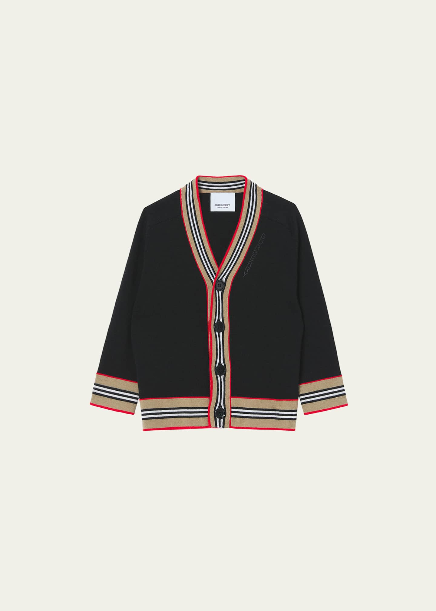 Burberry Boy's Graham Icon Stripe Cardigan, Size 6M-2 - Bergdorf