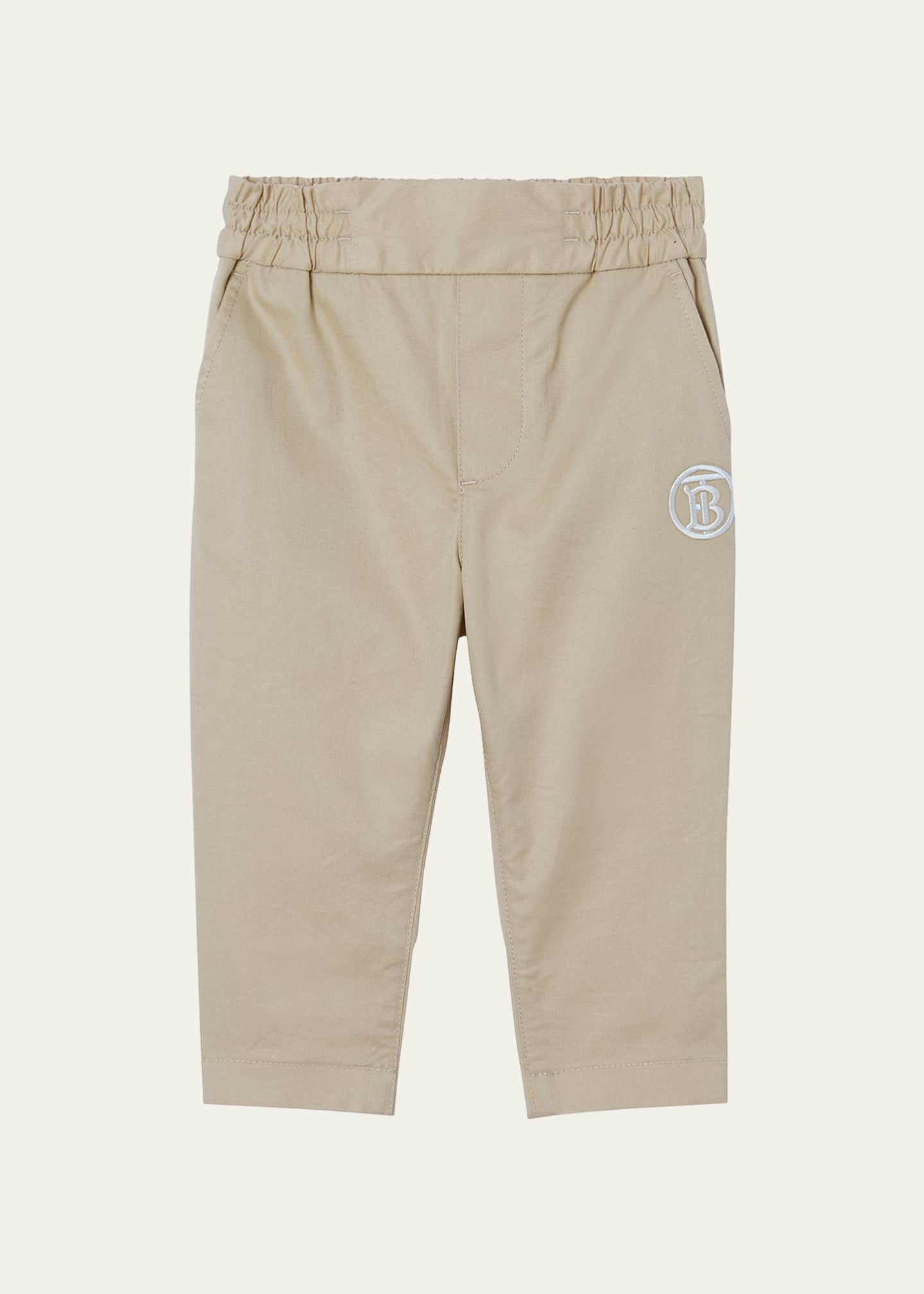 Burberry Boy s Leonard TB Embroidered Chino Pants Size 6M 2