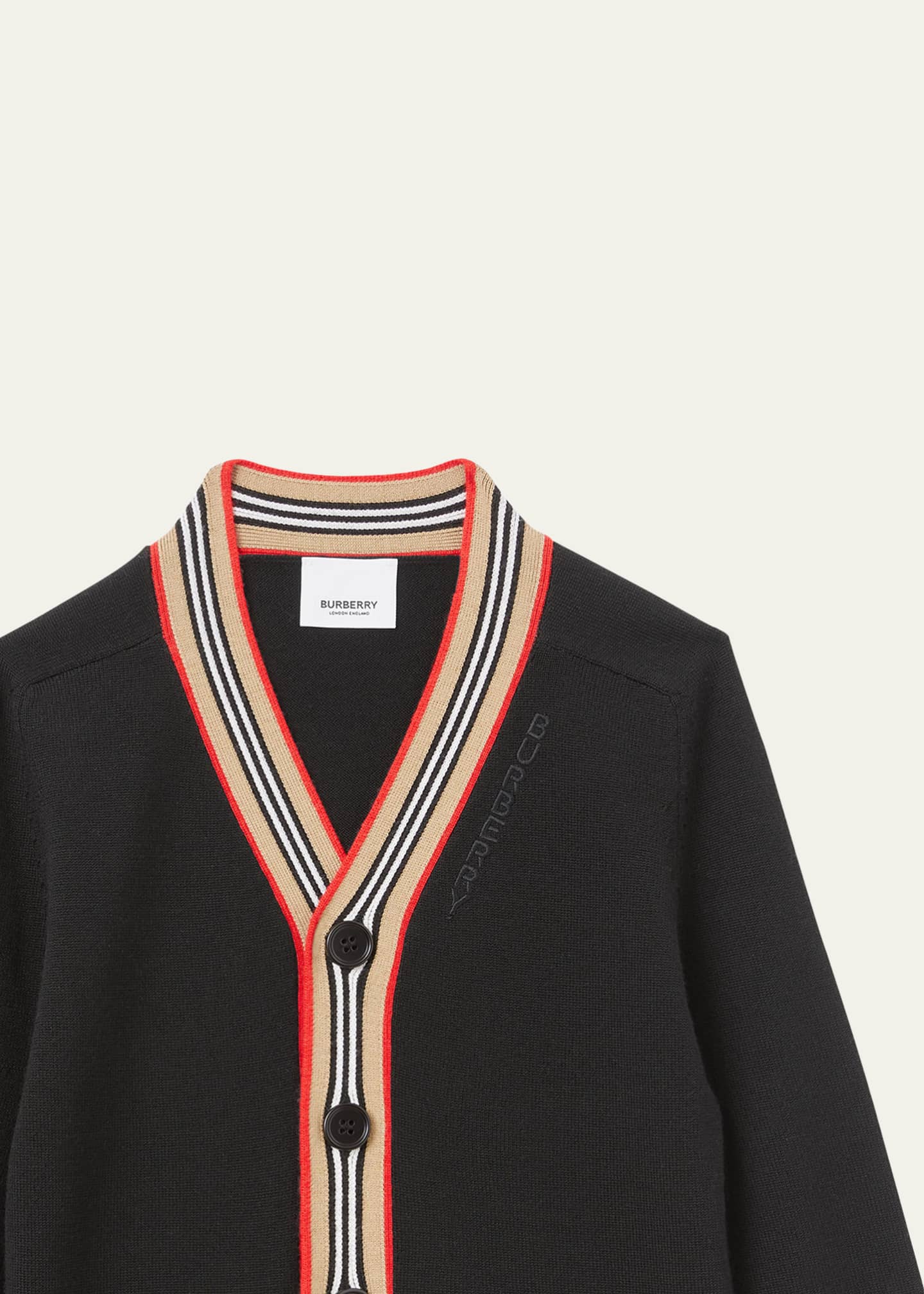 Burberry wool cardigan outlet