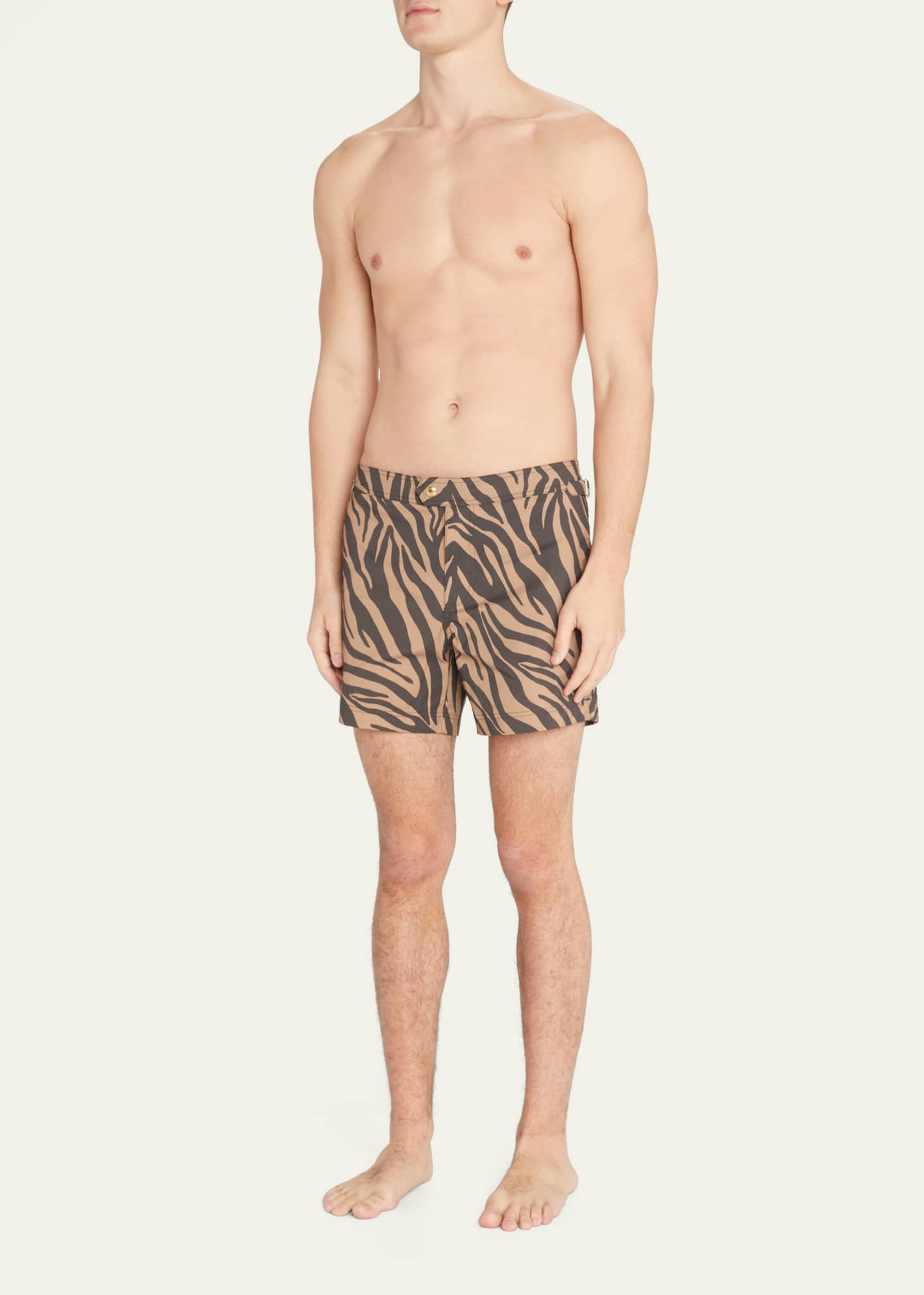TOM FORD Men's Zebra-Print Swim Shorts - Bergdorf Goodman