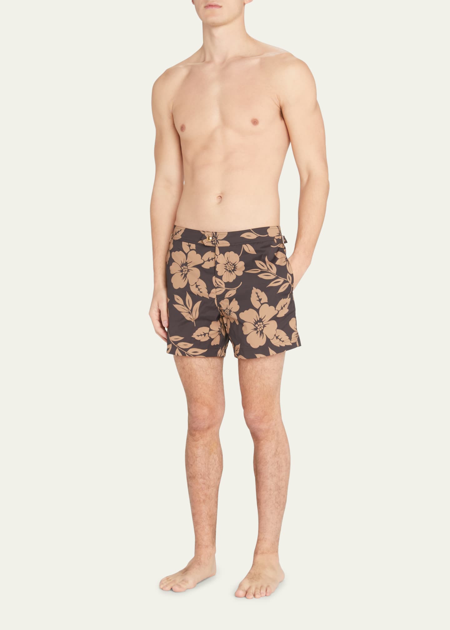 TOM FORD Men's Graphic Floral Swim Shorts Bergdorf Goodman