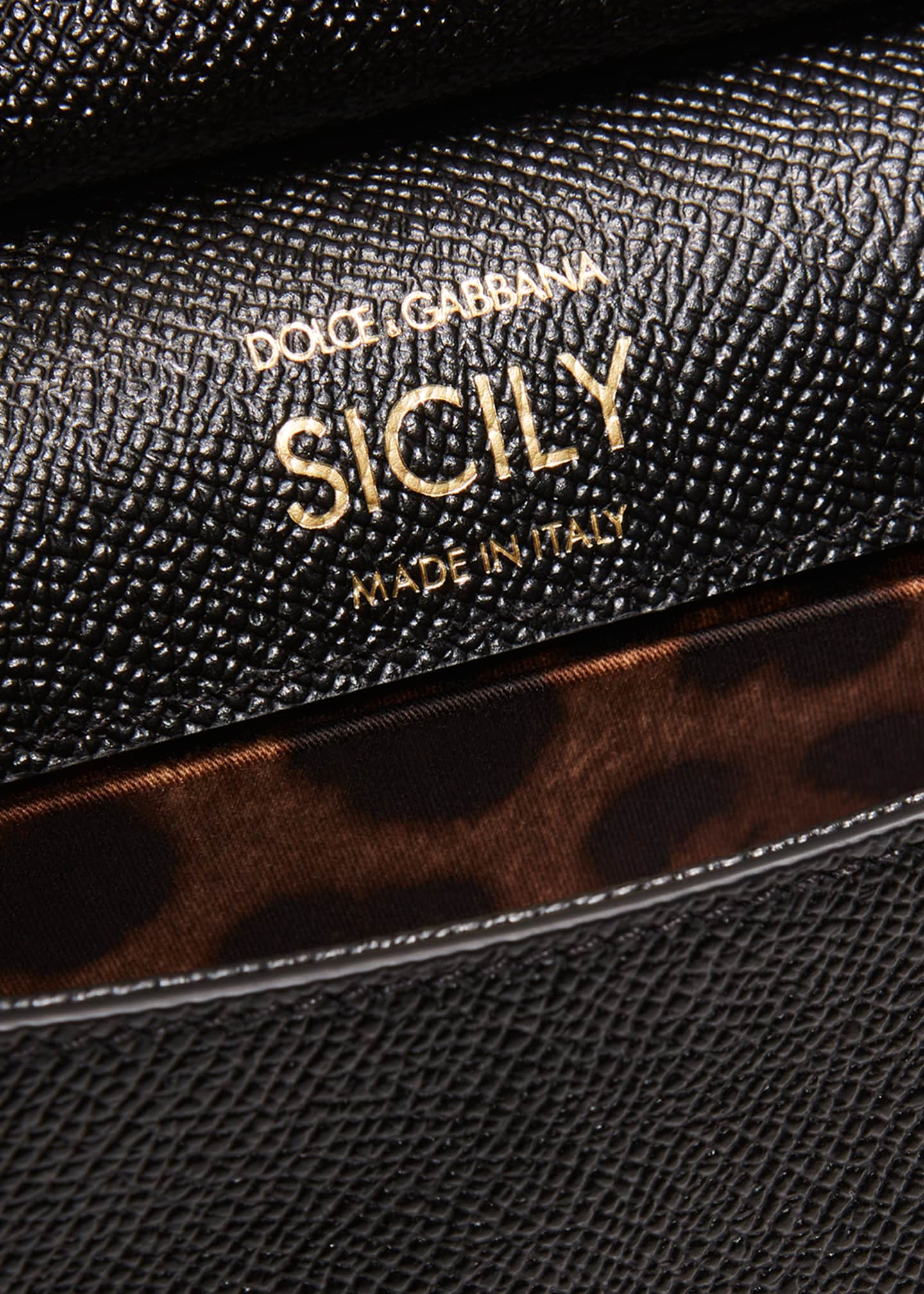 Dolce&Gabbana Sicily Small Leather TopHandle Bag Bergdorf Goodman