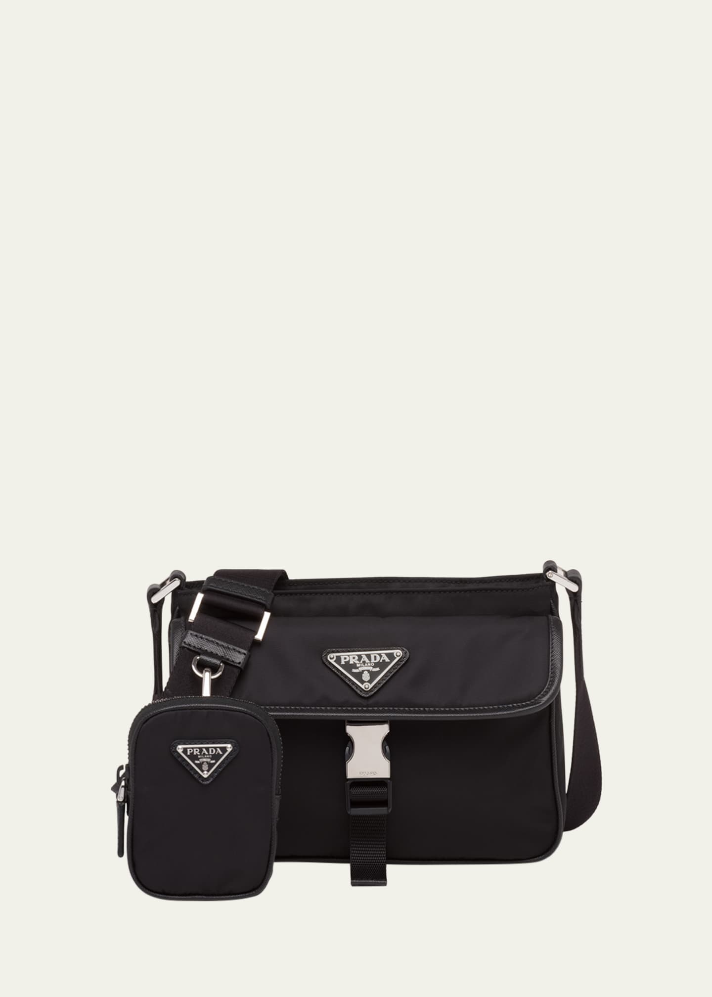 Prada nylon purses black cheap