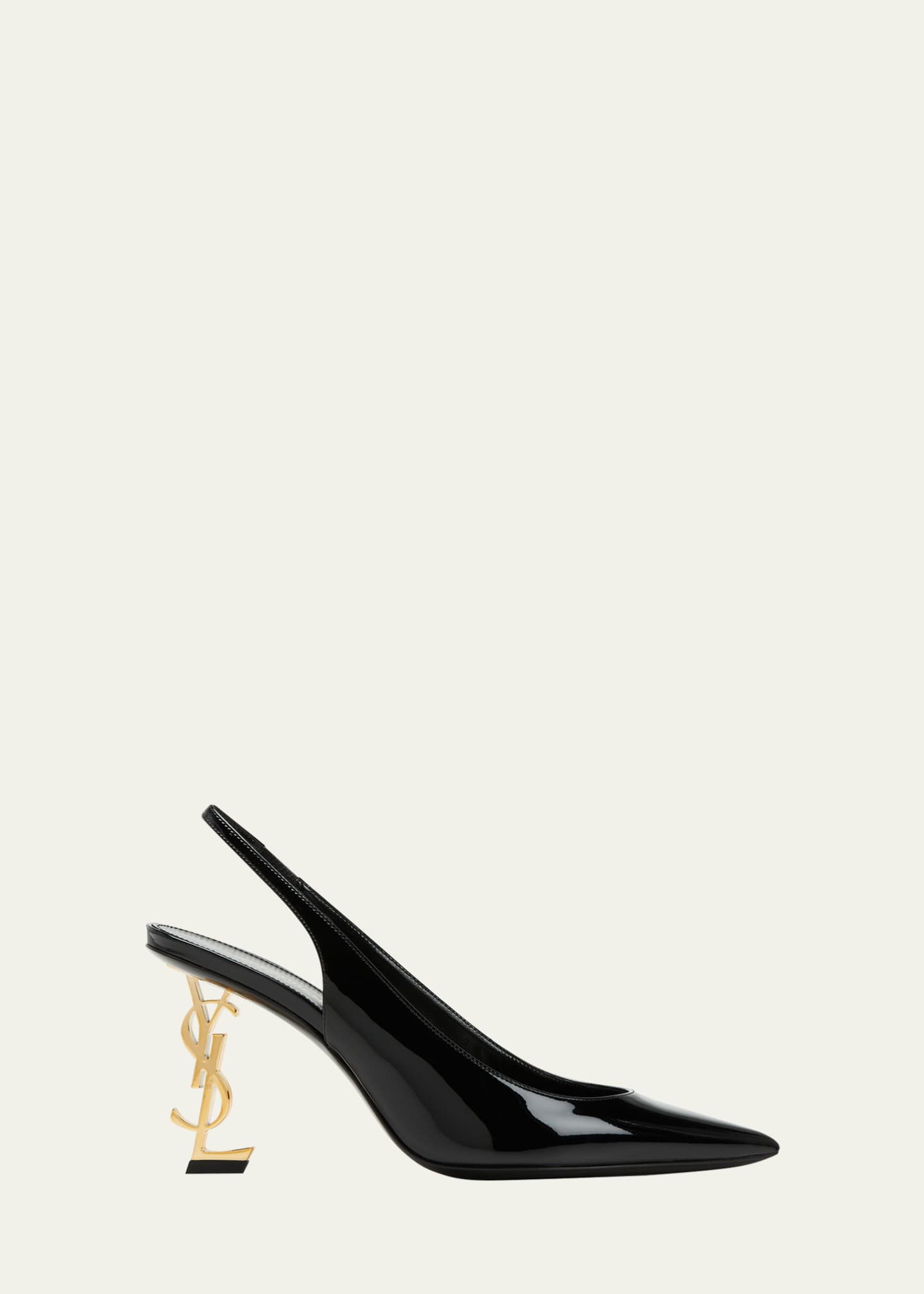 Saint Laurent Opyum YSL Patent Slingback Pumps - Bergdorf Goodman