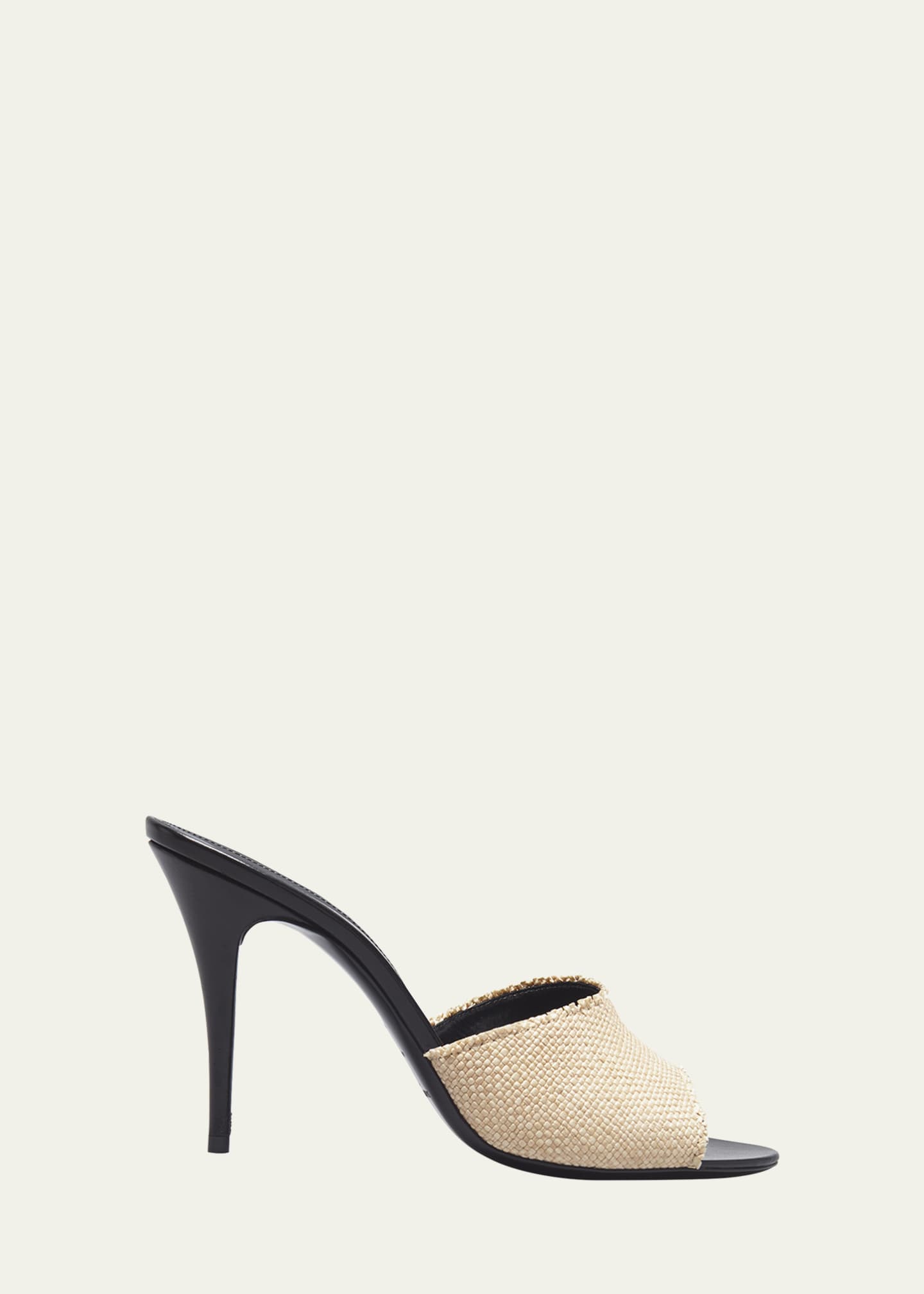 Saint Laurent LA 16 Woven Mule Sandals Bergdorf Goodman