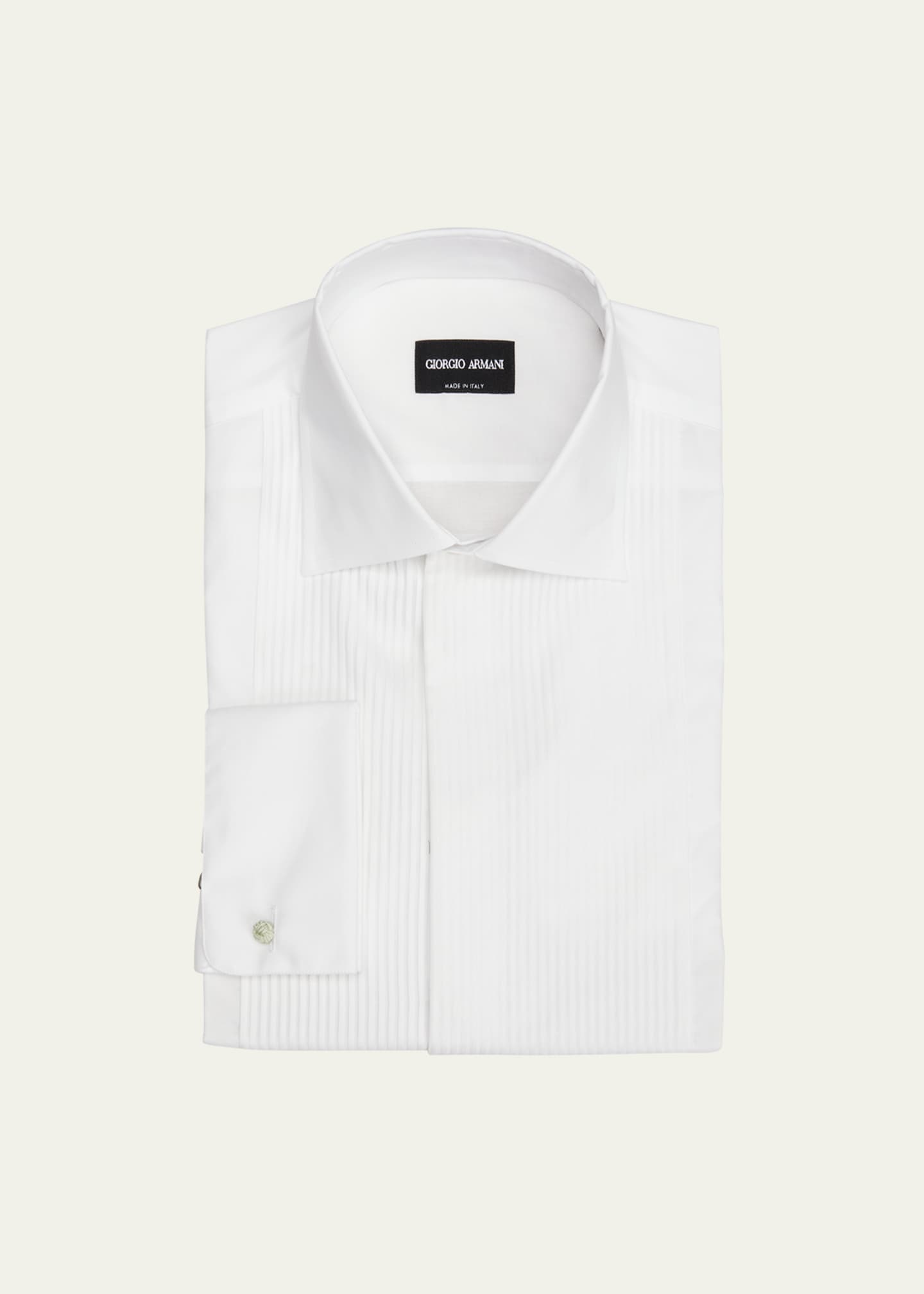 Giorgio Armani Men's Pleated Bib Tuxedo Shirt - Bergdorf Goodman