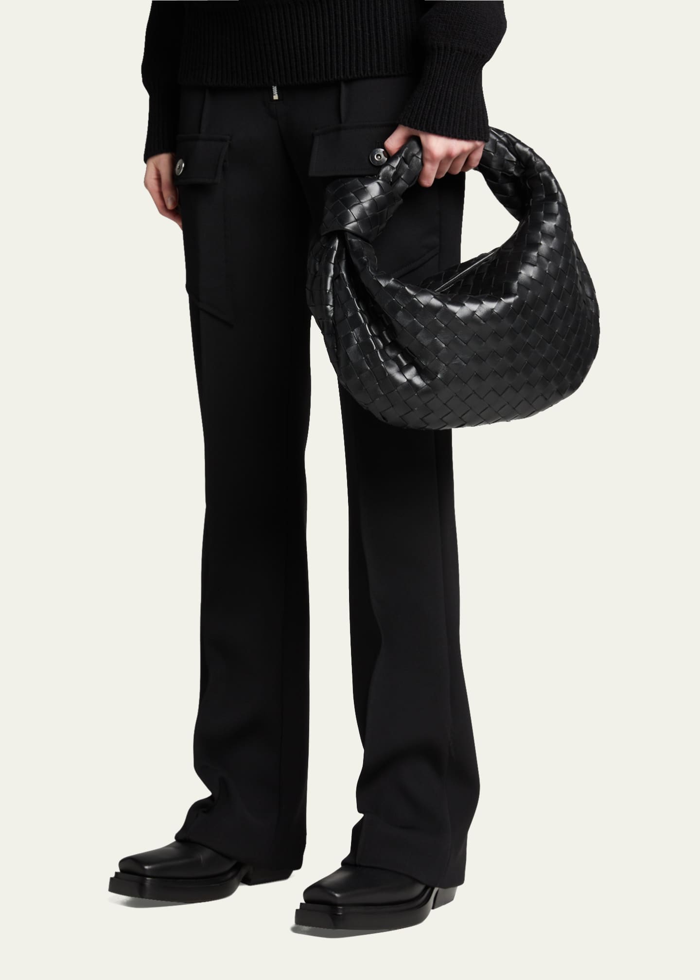Bottega Veneta Teen Size Jodie & Pouch Handbag