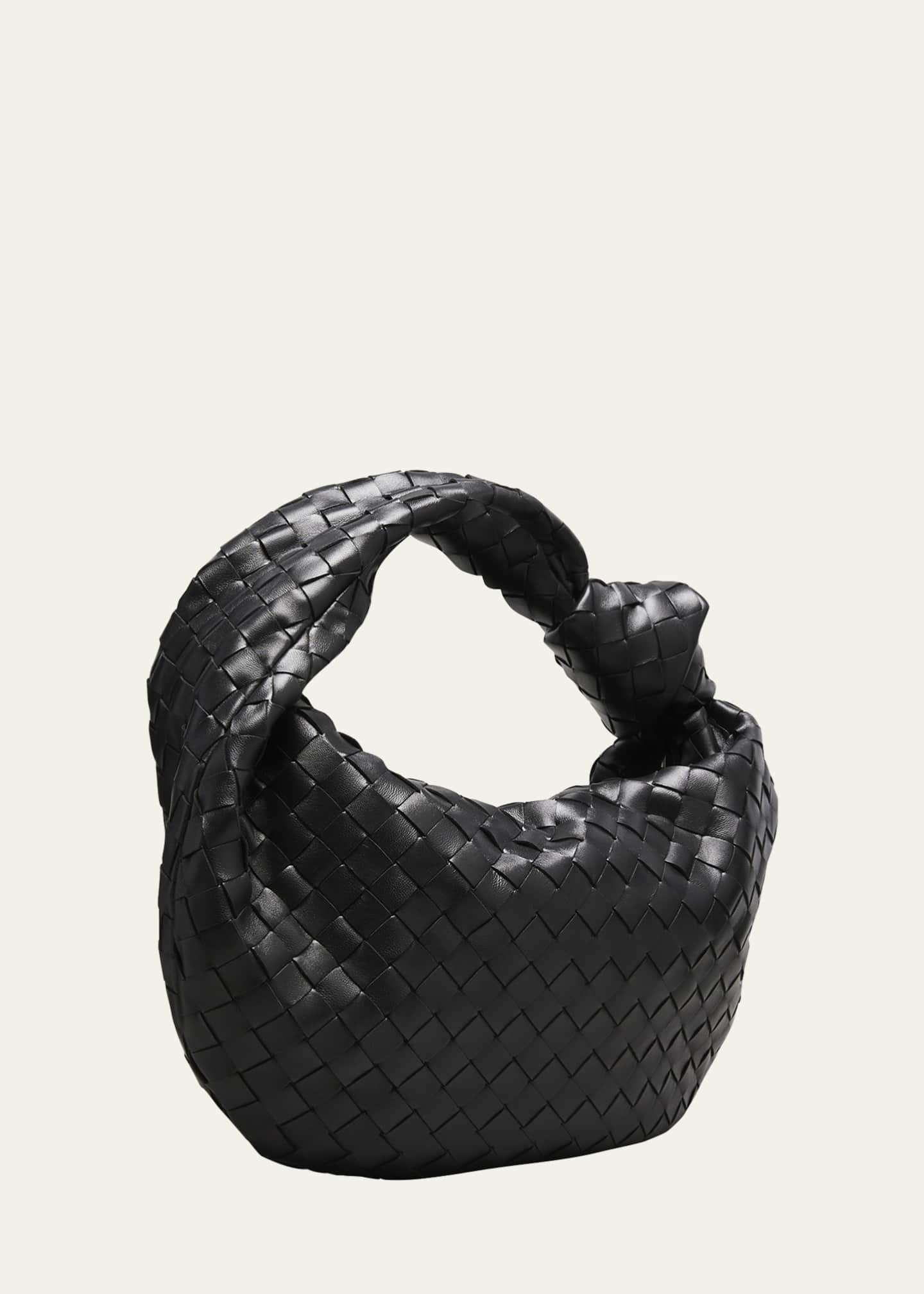Bottega Veneta Teen Jodie Shoulder Bag - Black/Silver