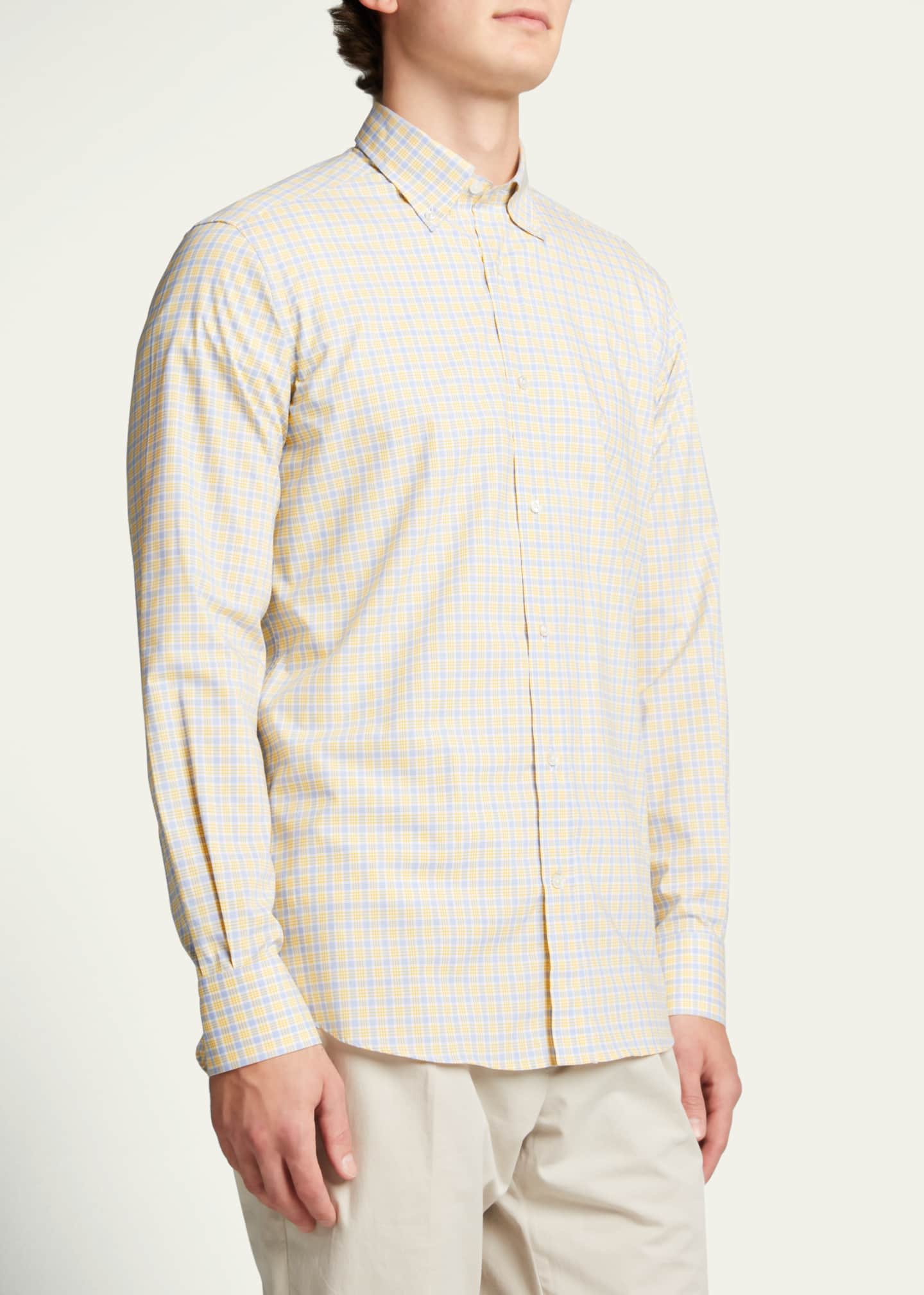 Men's Plaid Sport Shirt - Thumbnail 3