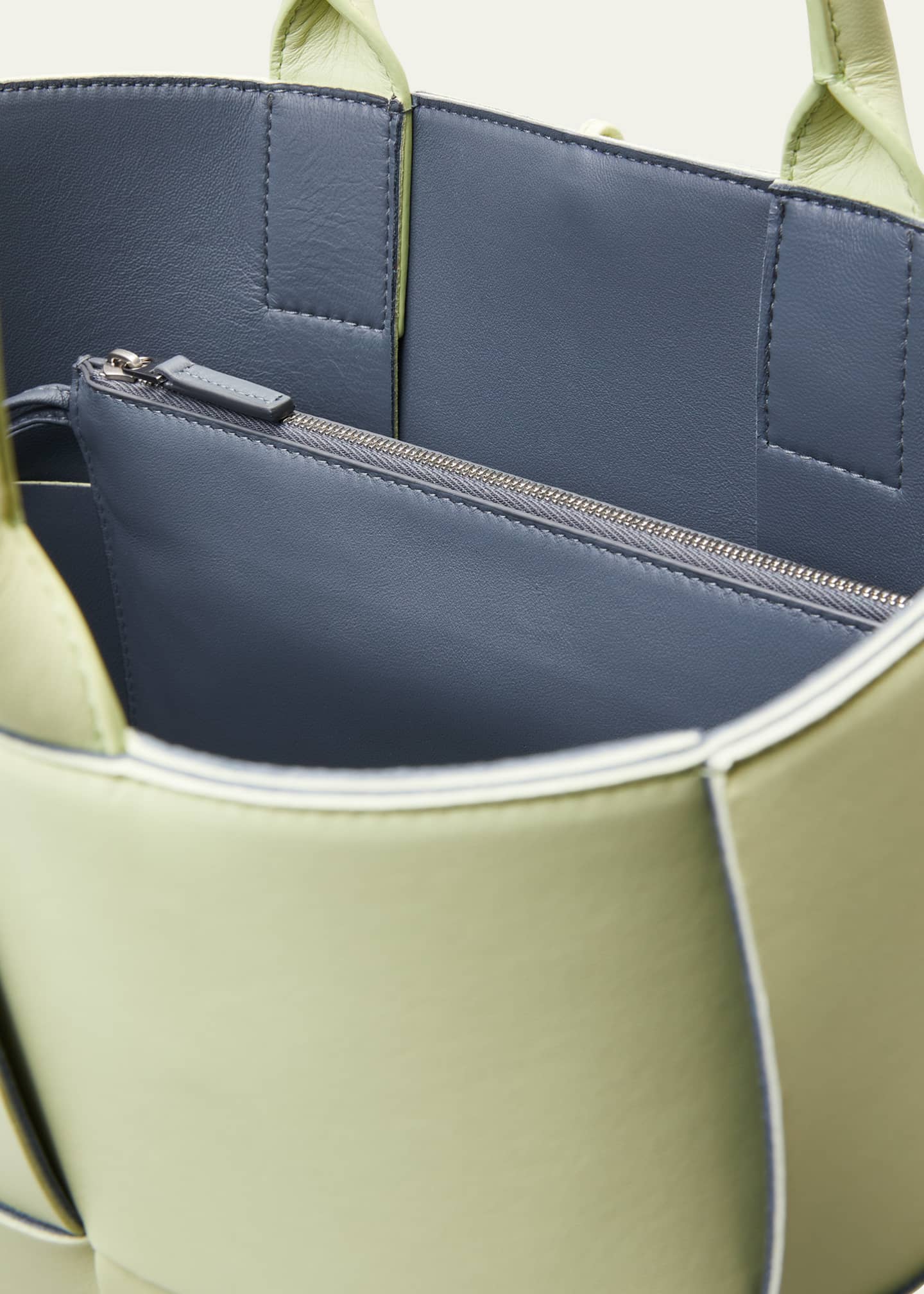 Arco small Intrecciato-leather tote bag