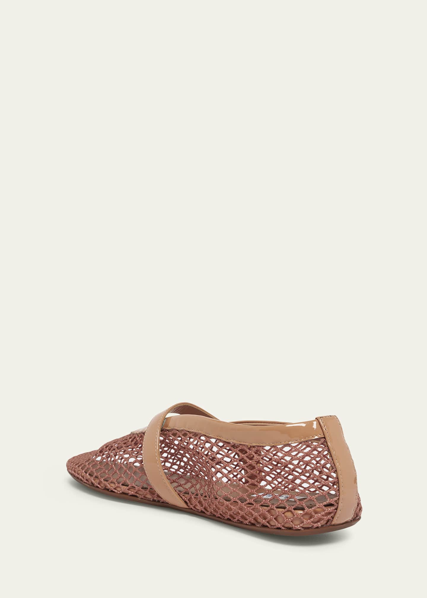 Mesh Mary Jane Ballerina Flats