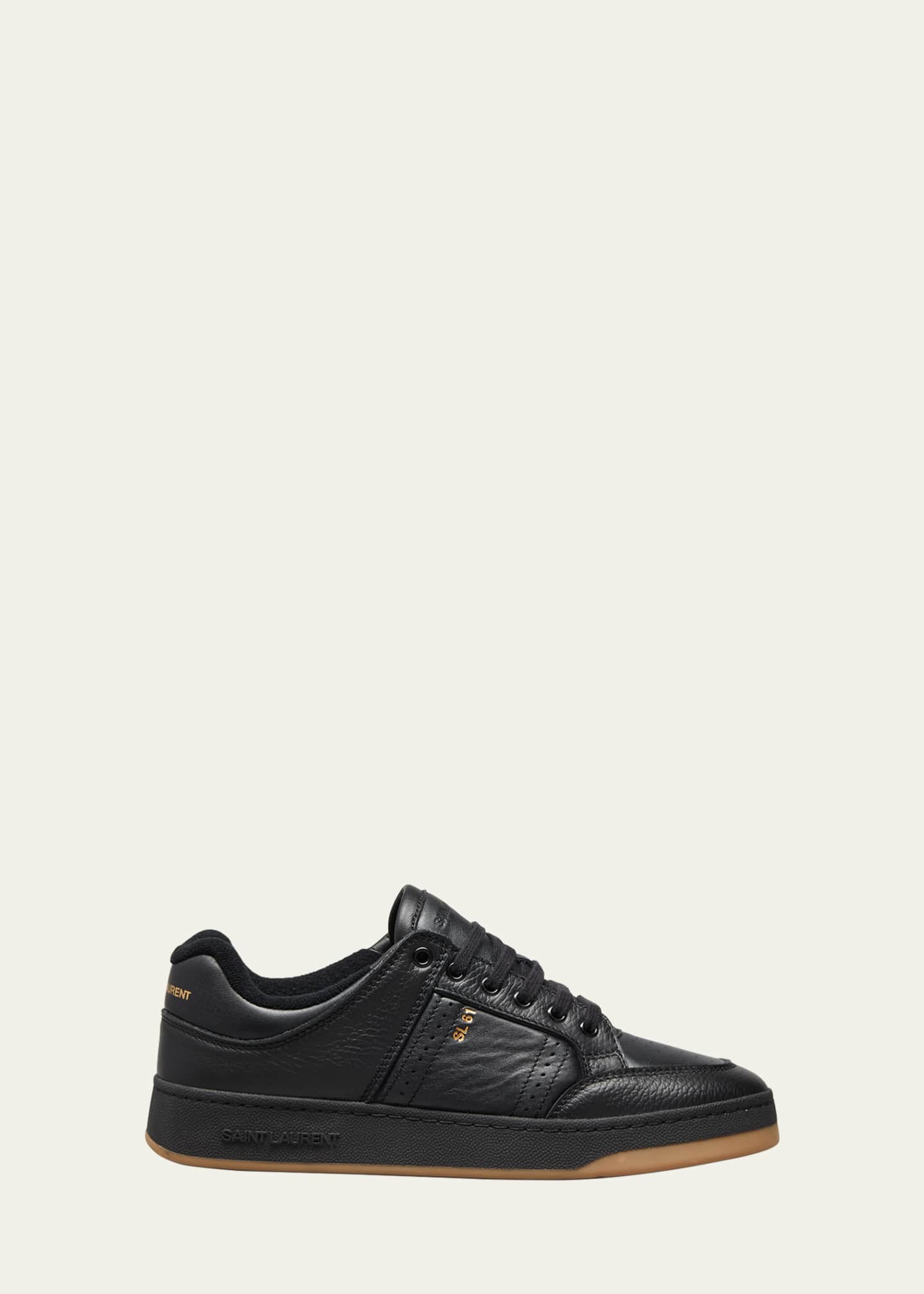 Saint Laurent Men's SL/61 Low-Top Leather Sneakers - Bergdorf Goodman
