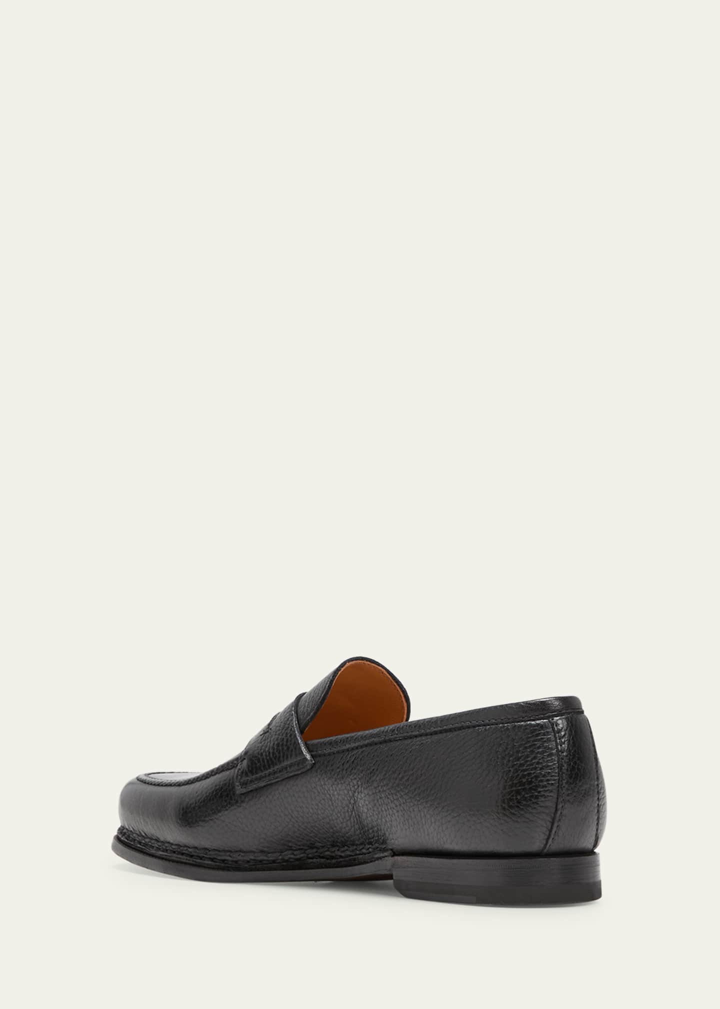 Bontoni Men's Savarese II Deerskin Penny Loafers Image 4 of 5