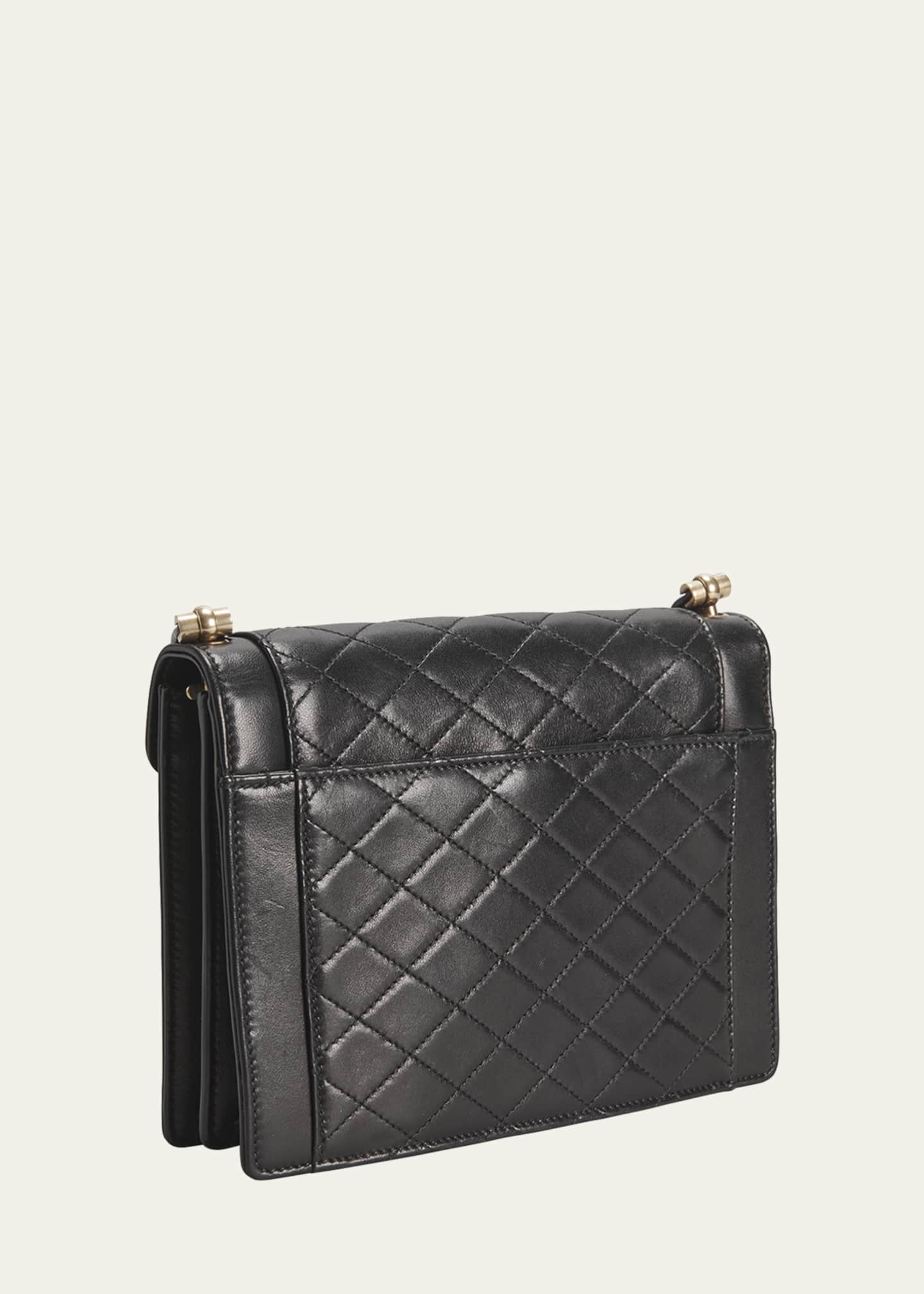 Saint Laurent Gaby Mini Flap YSL Shoulder Bag in Quilted Smooth